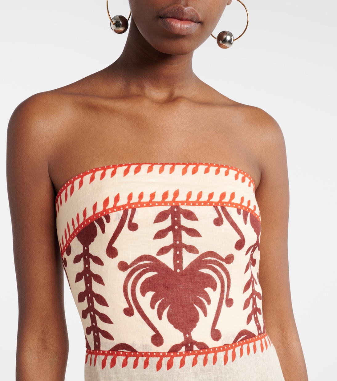 Bedrucktes Maxikleid aus Leinen | Johanna Ortiz