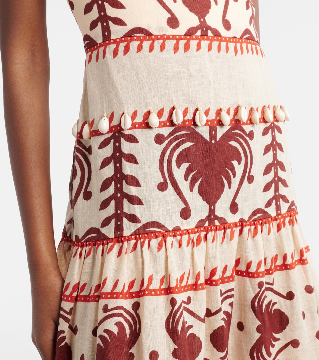 Bedrucktes Maxikleid aus Leinen | Johanna Ortiz