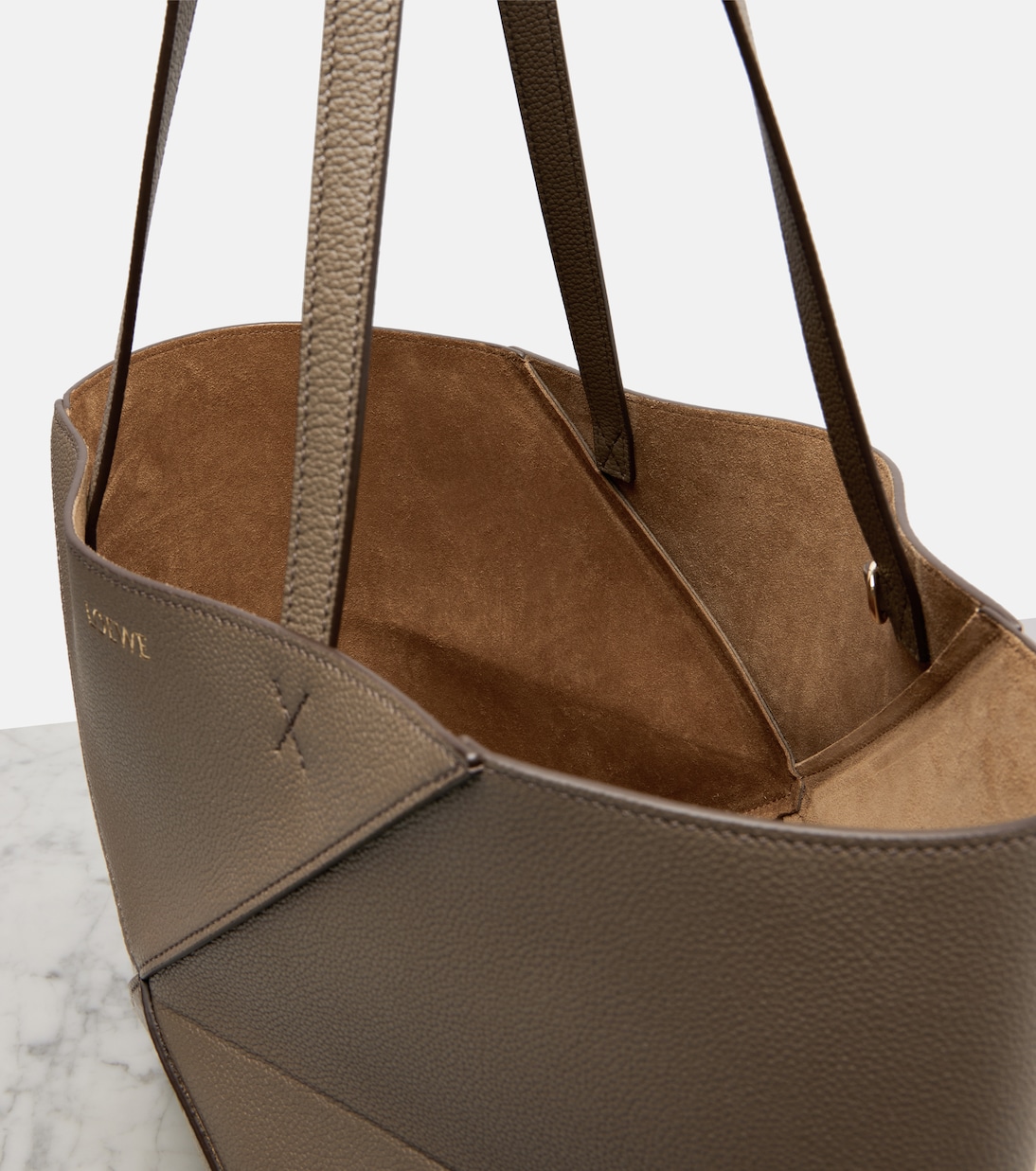 Puzzle Fold Medium leather tote bag | Loewe