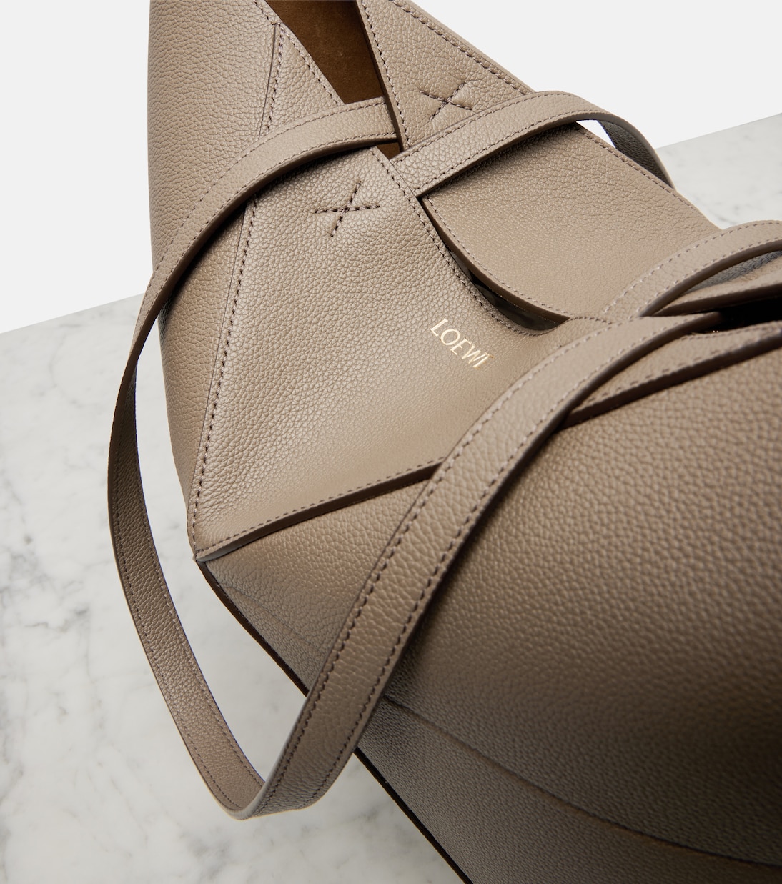 Puzzle Fold Medium leather tote bag | Loewe