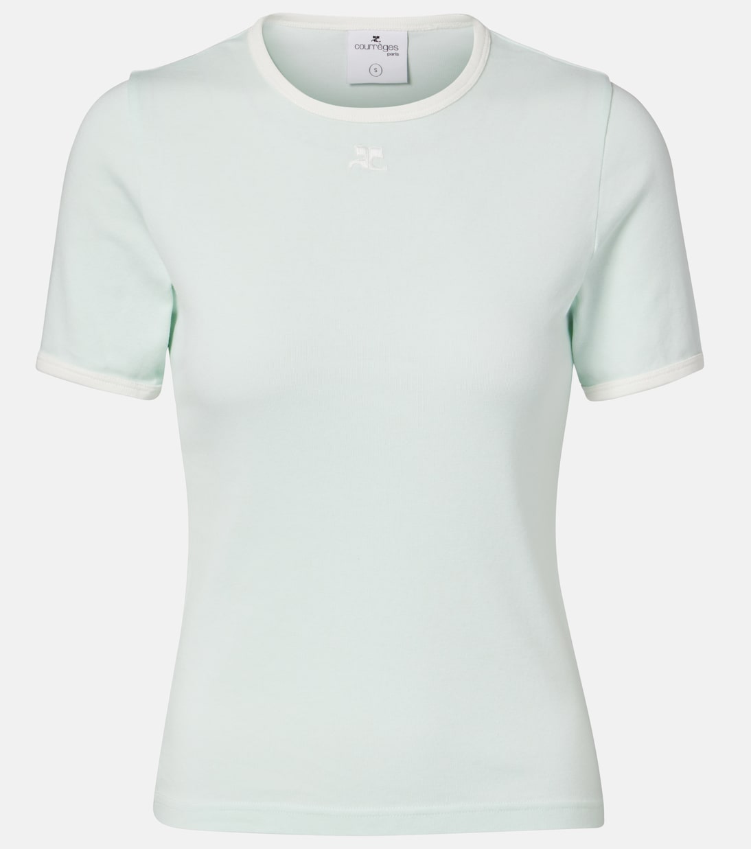 Signature logo cotton T-shirt | Courrèges