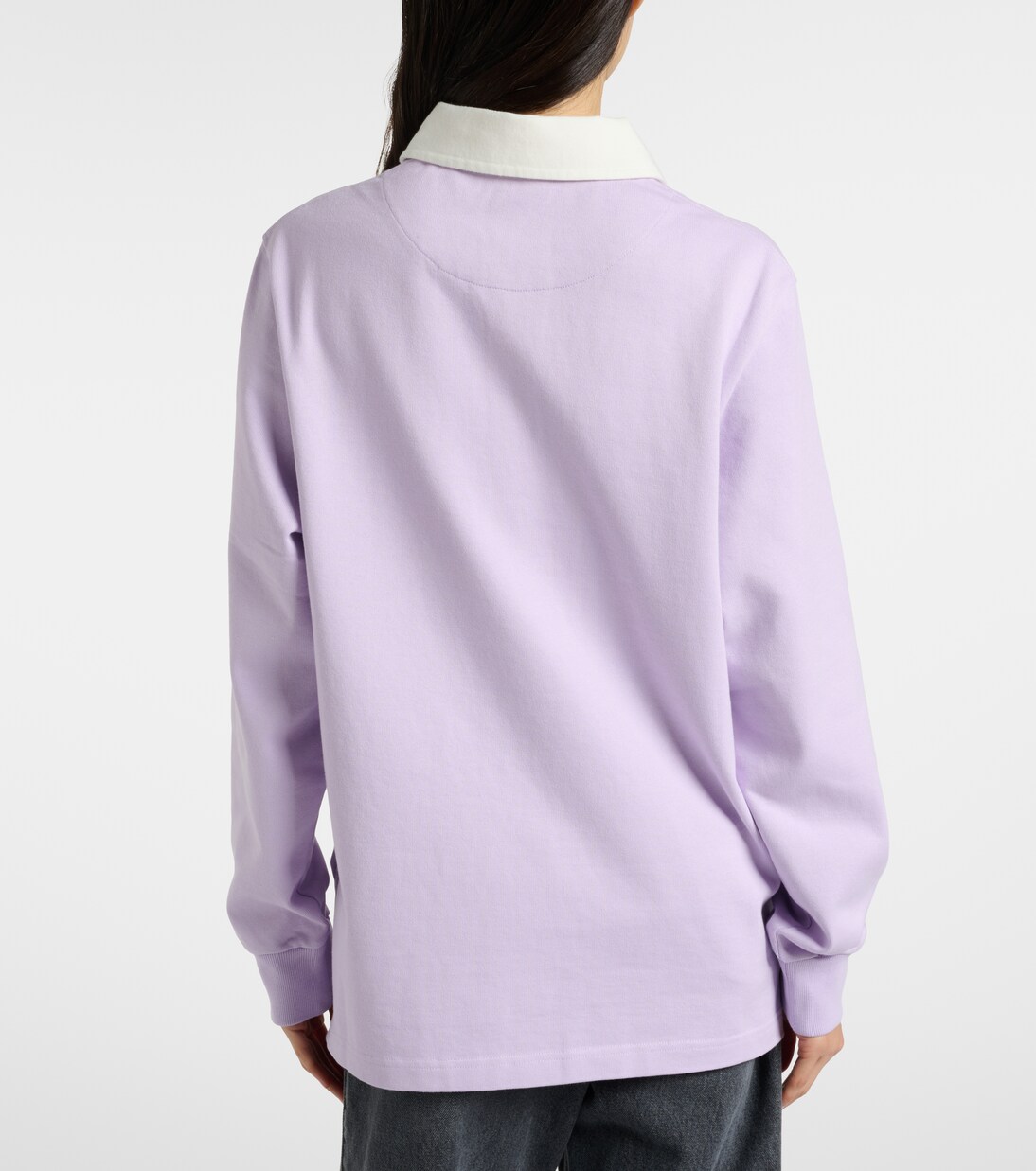 Printed cotton polo sweater | JW Anderson