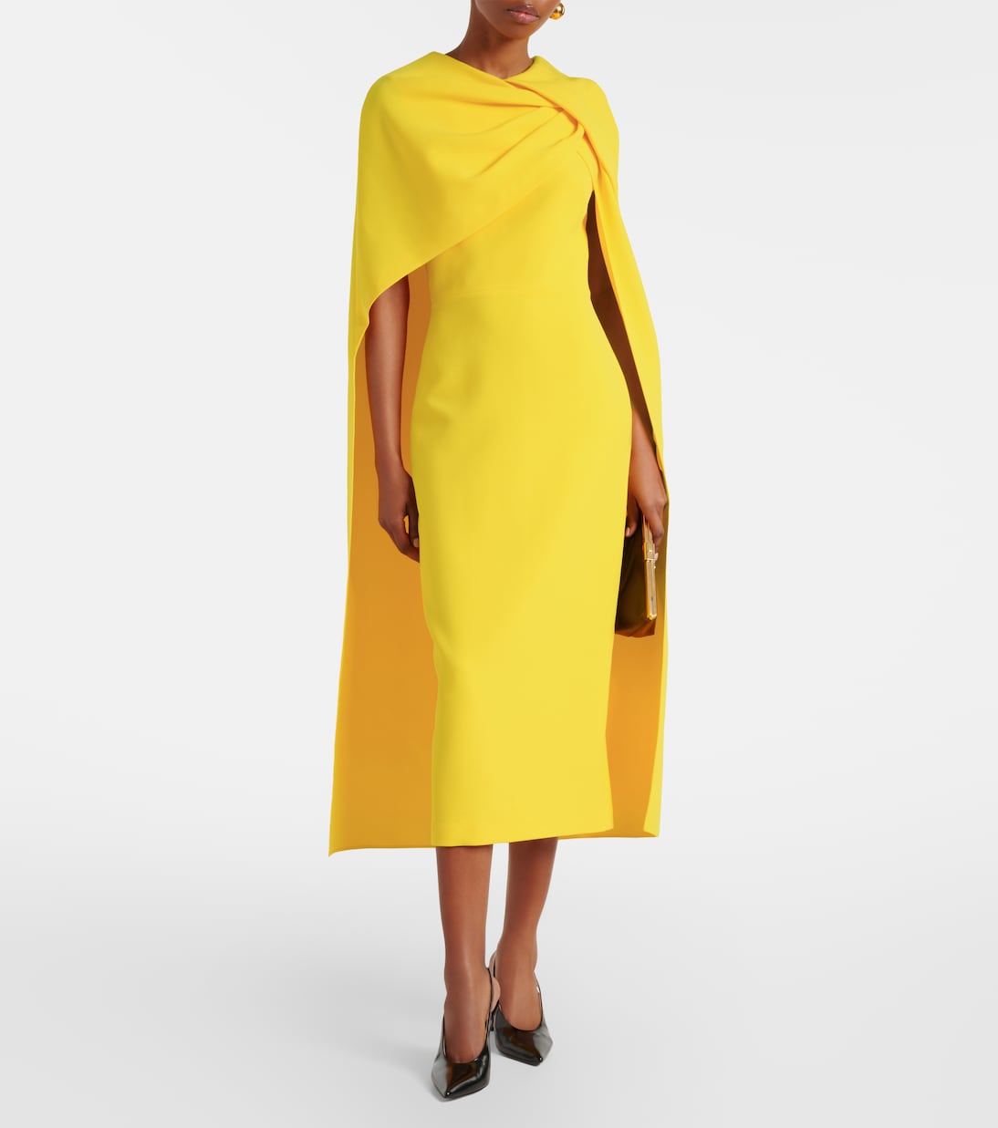 Vestido de cóctel Oria Lupin de crepé | Safiyaa