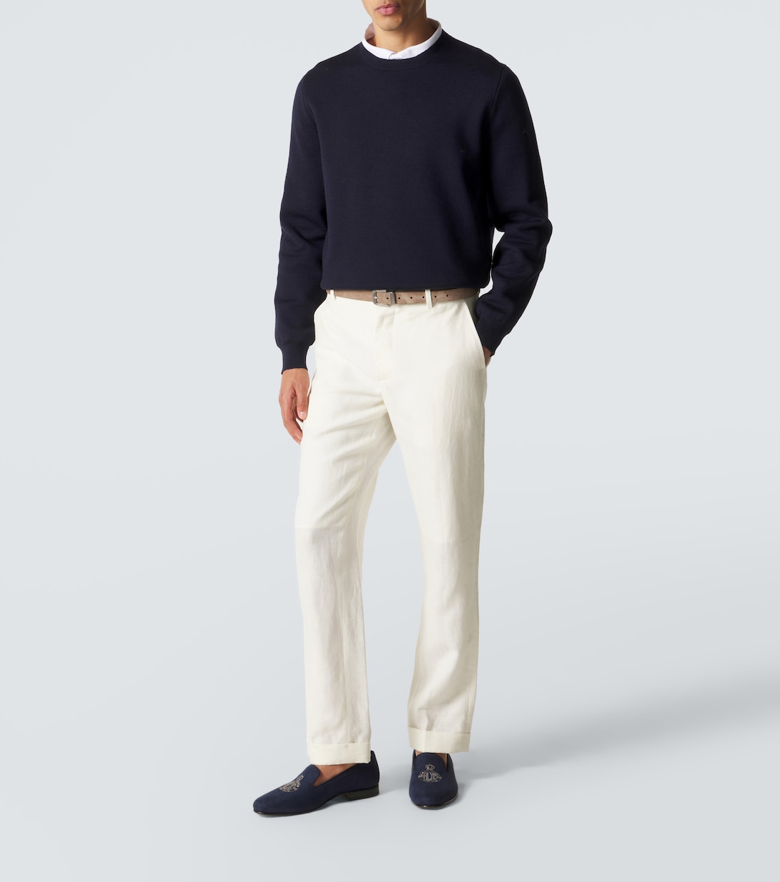 Loafers Alonzo aus Leinen | Ralph Lauren Purple Label