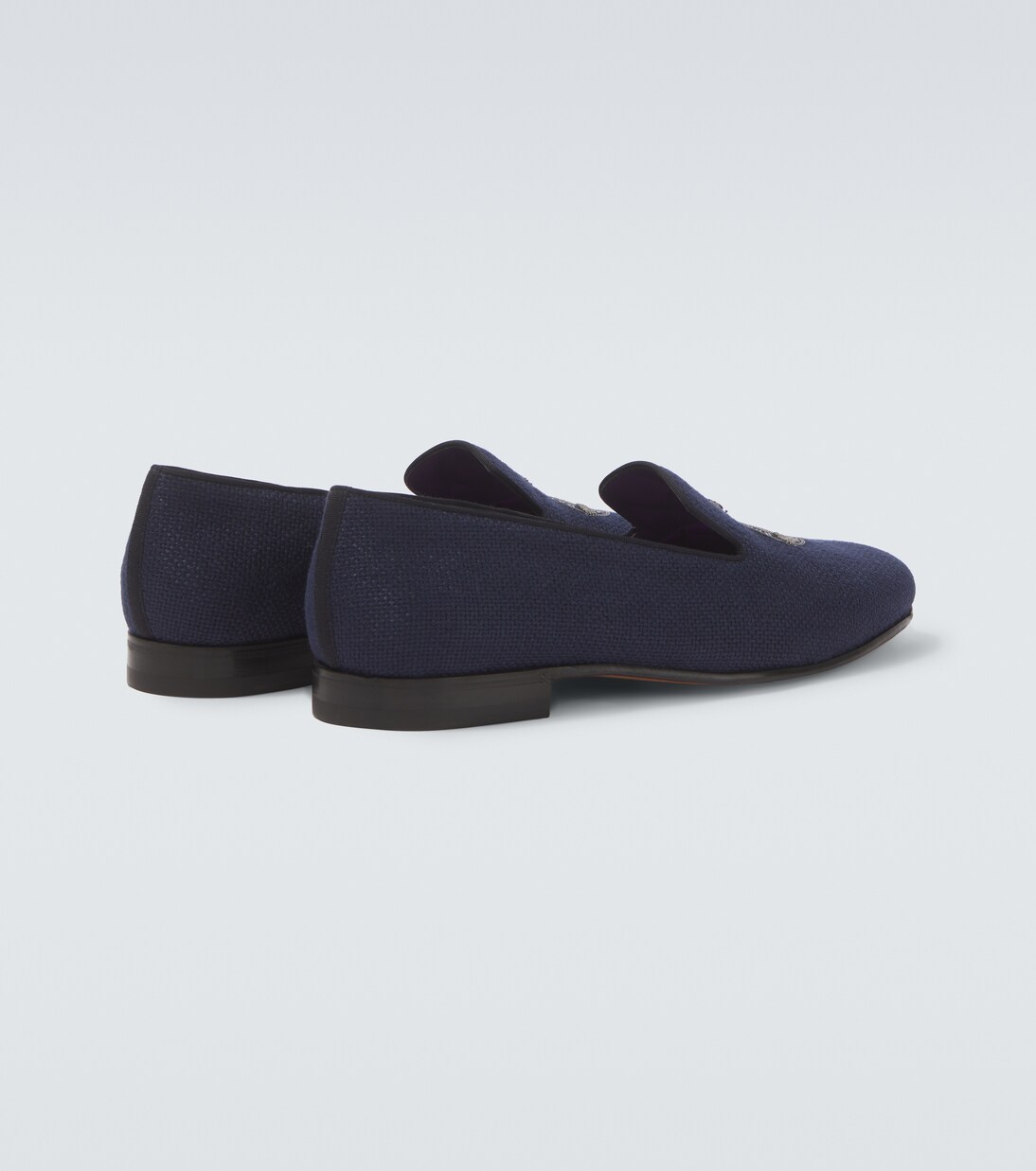 Alonzo embroidered linen loafers | Ralph Lauren Purple Label