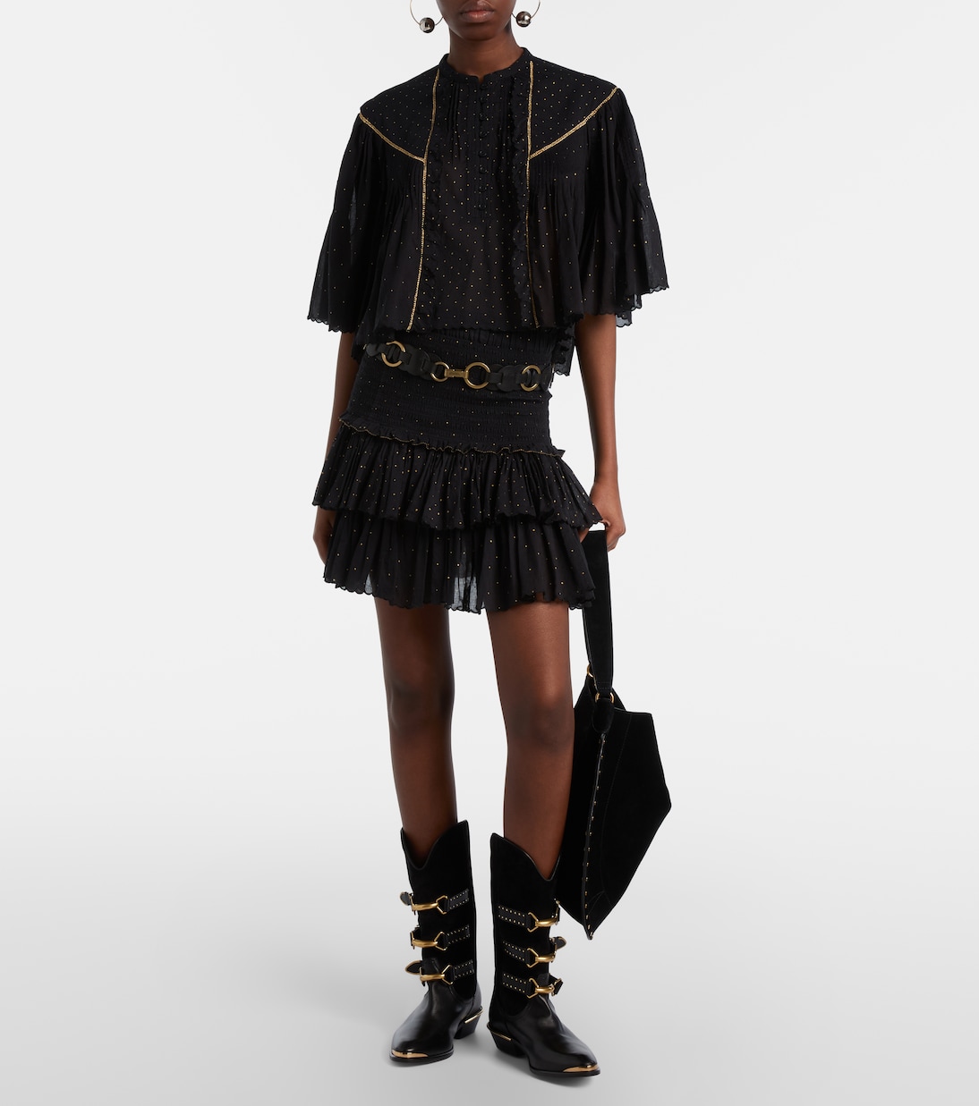 Bestickter Minirock aus Baumwolle | Marant Etoile