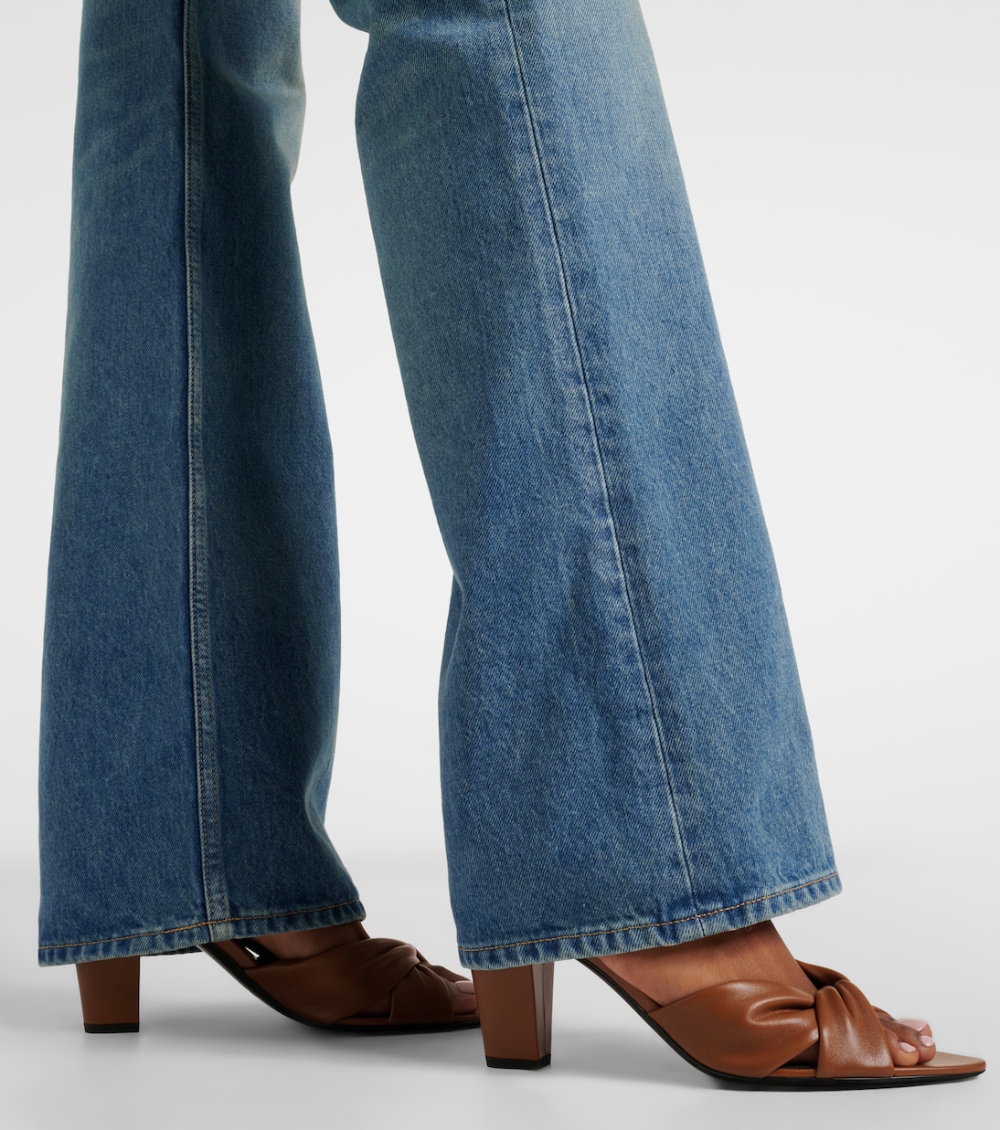 Sandales Franciane 75 en cuir | Saint Laurent