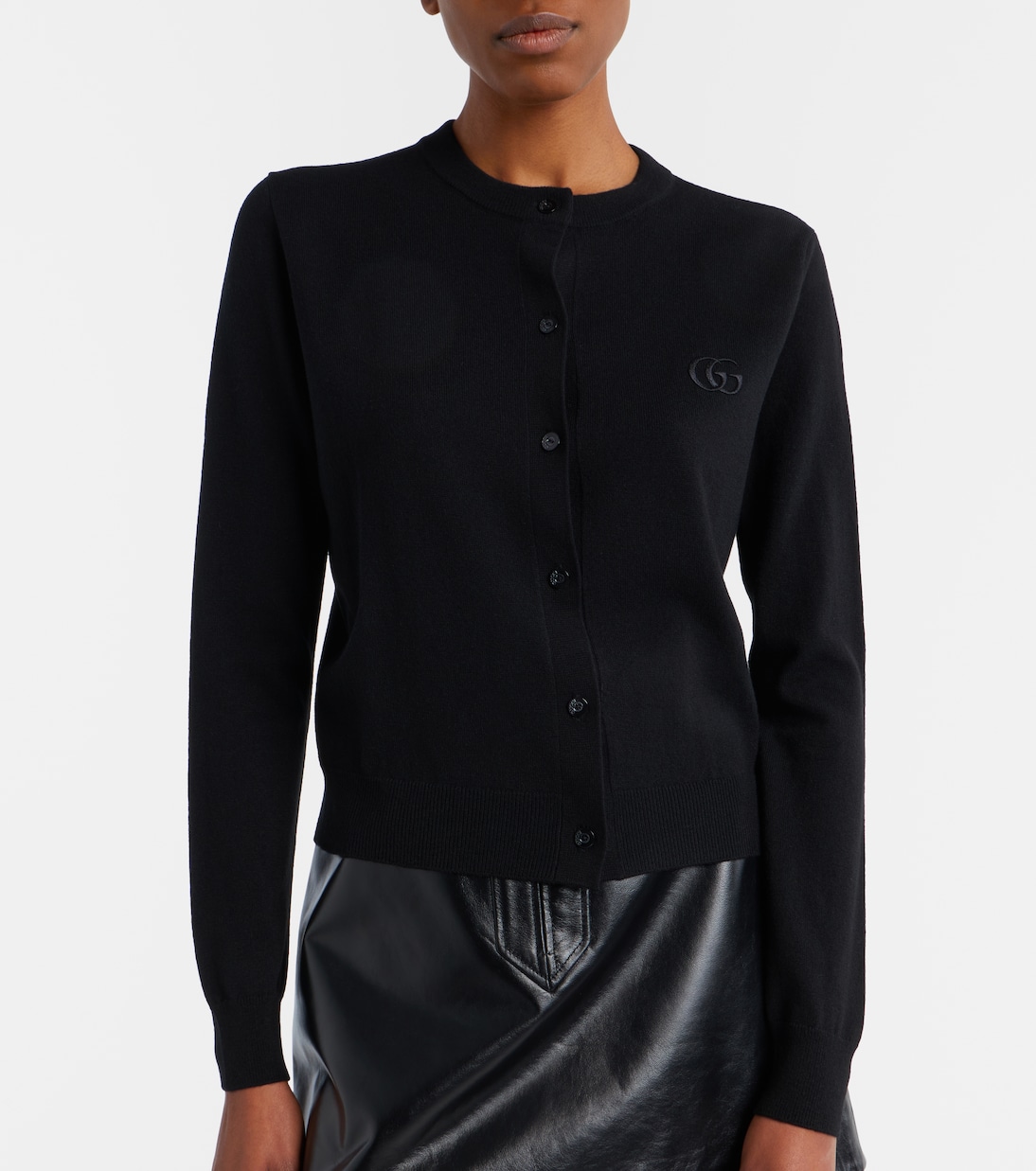 Cardigan Double G in lana | Gucci