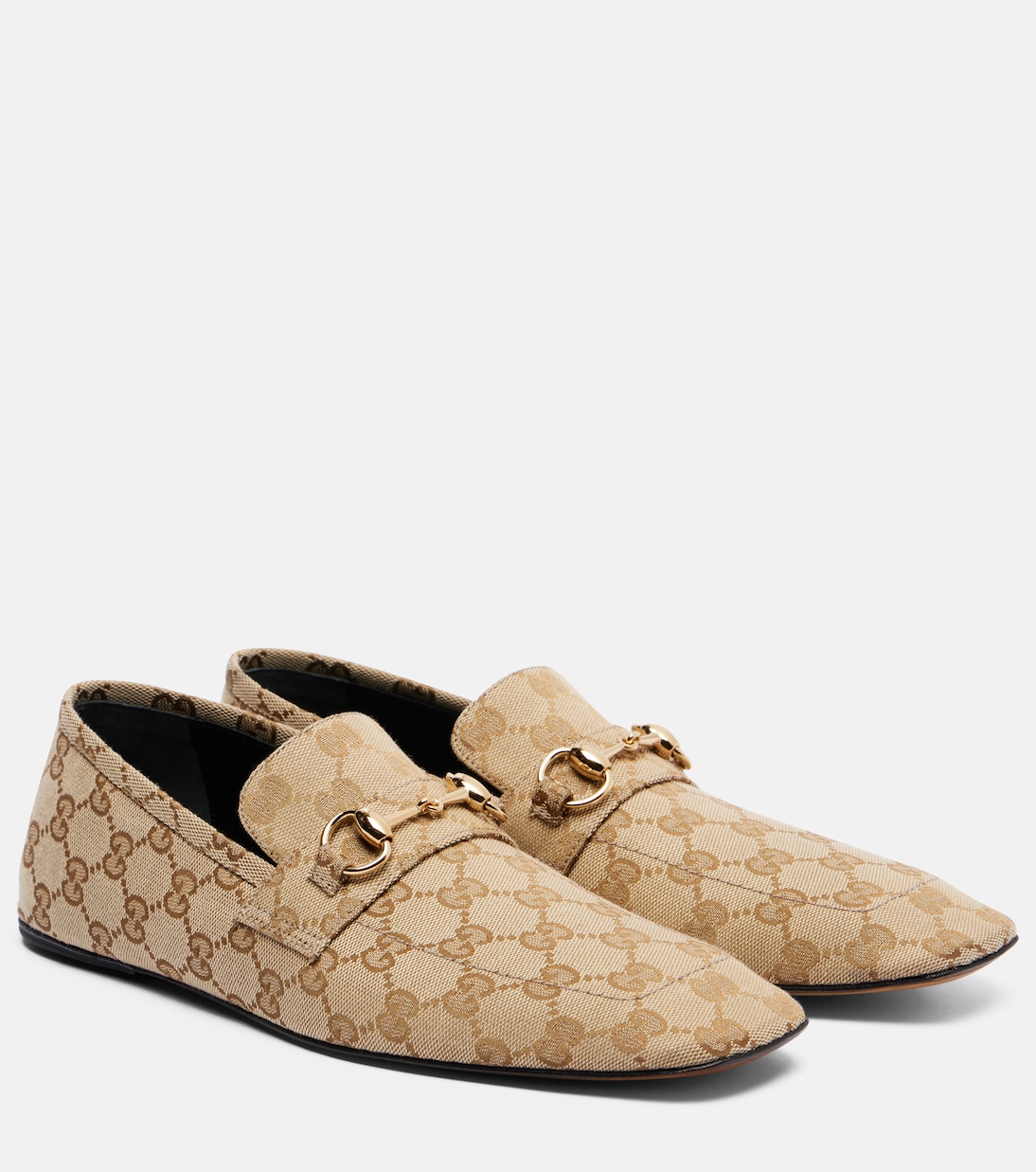 Mocasines de lona GG con Horsebit | Gucci