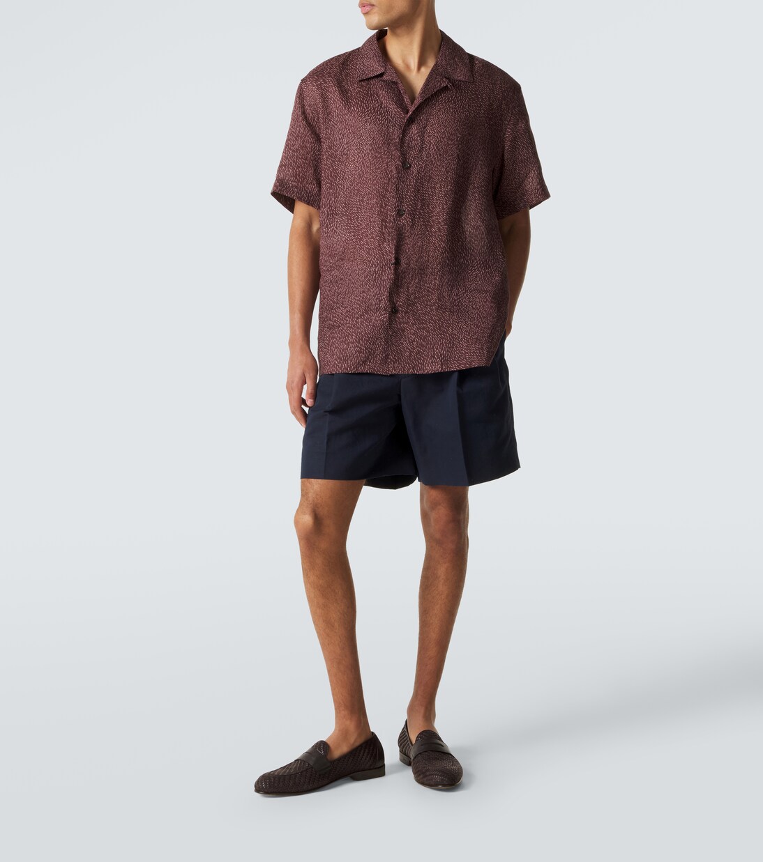 Printed linen shirt | Brioni