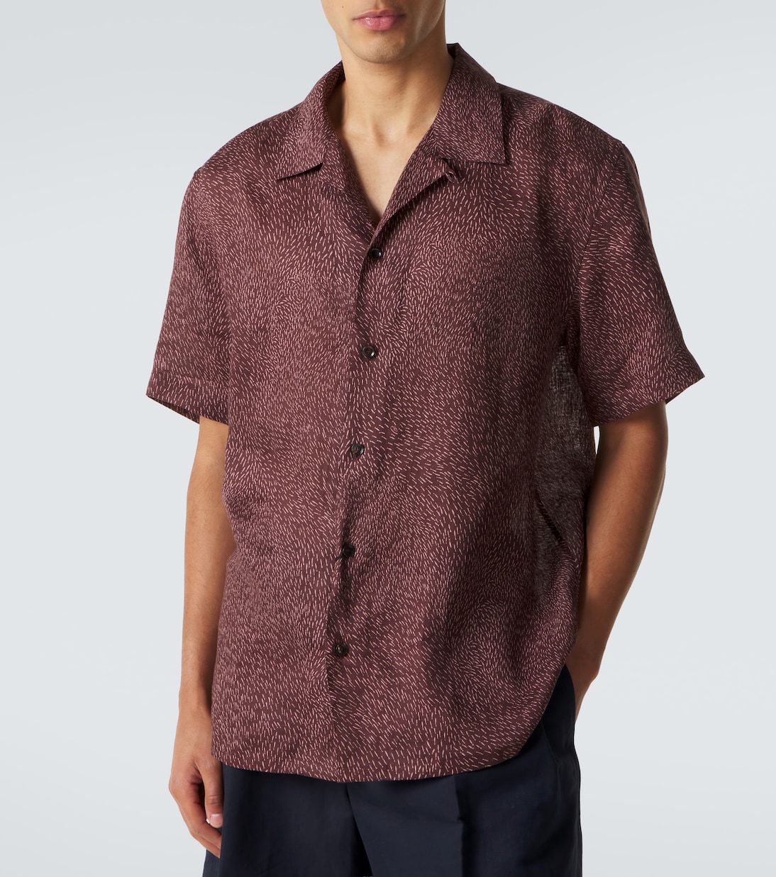 Printed linen shirt | Brioni