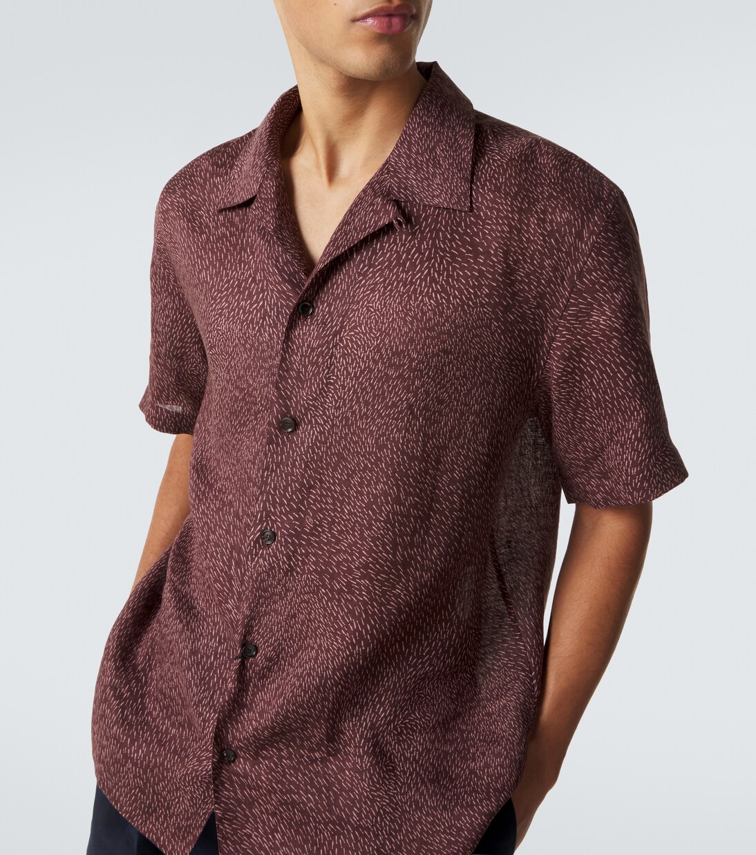 Printed linen shirt | Brioni