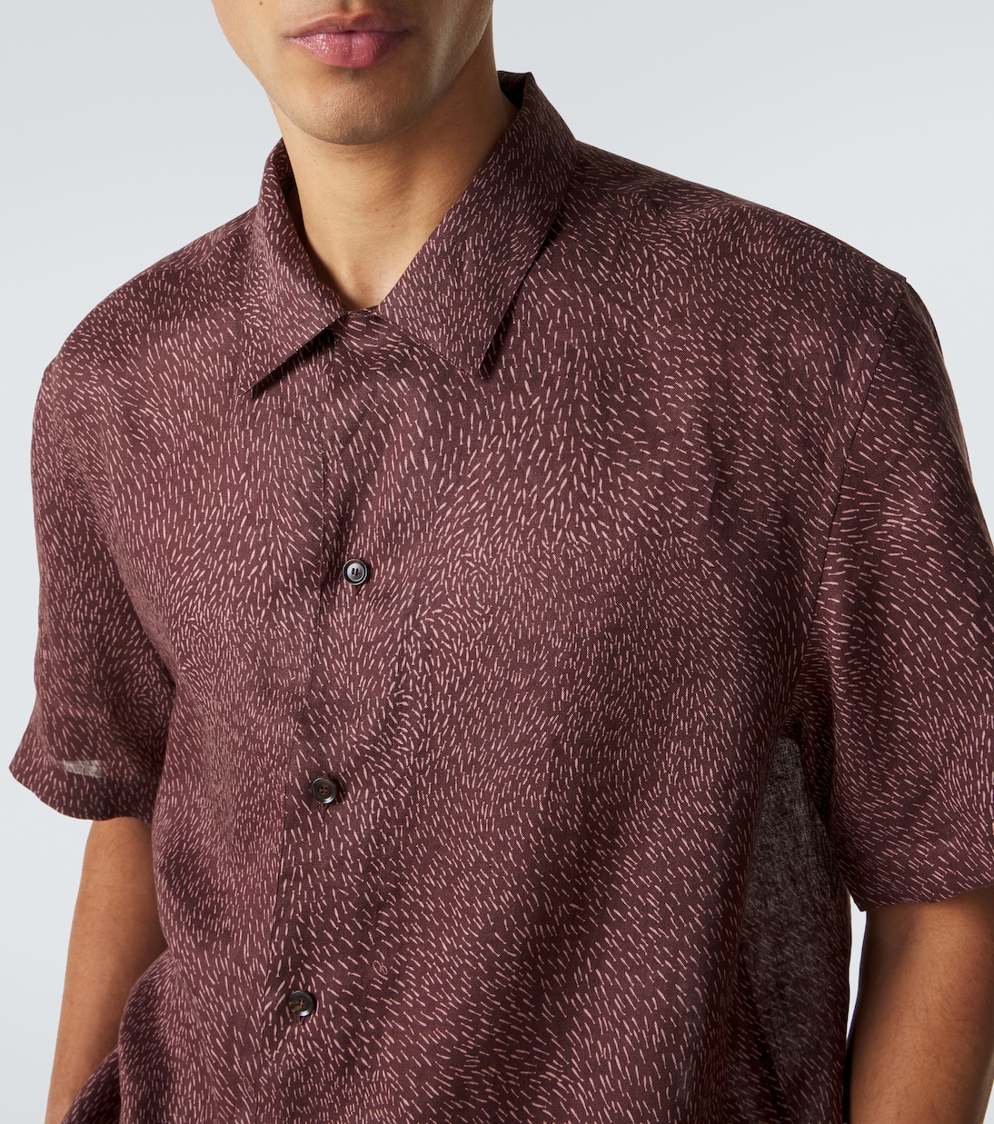 Printed linen shirt | Brioni