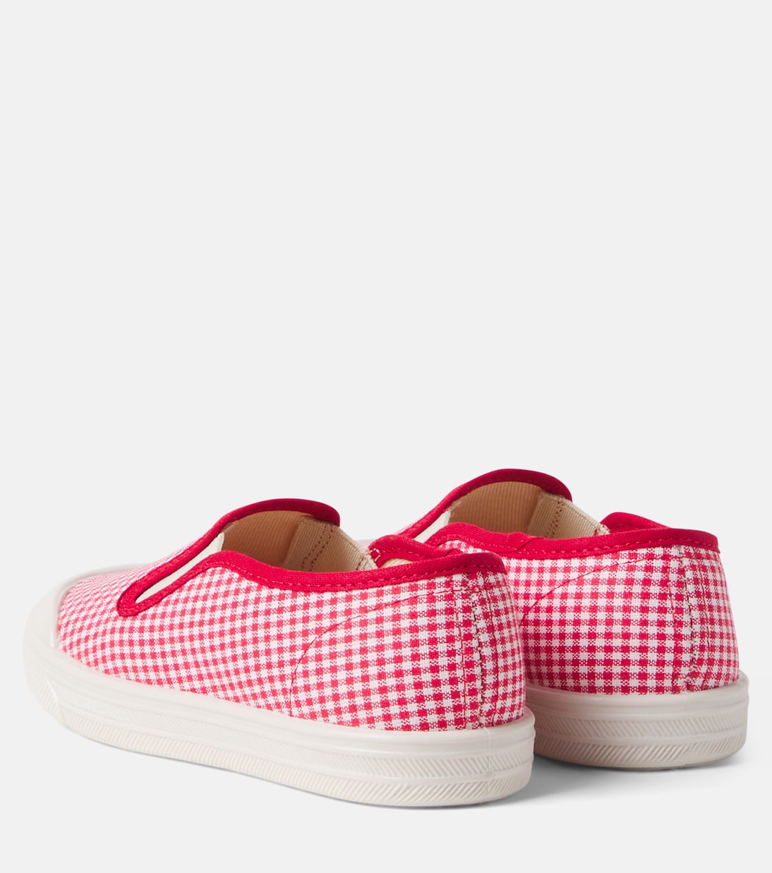 Checked embroidered slip-on sneakers | PèPè