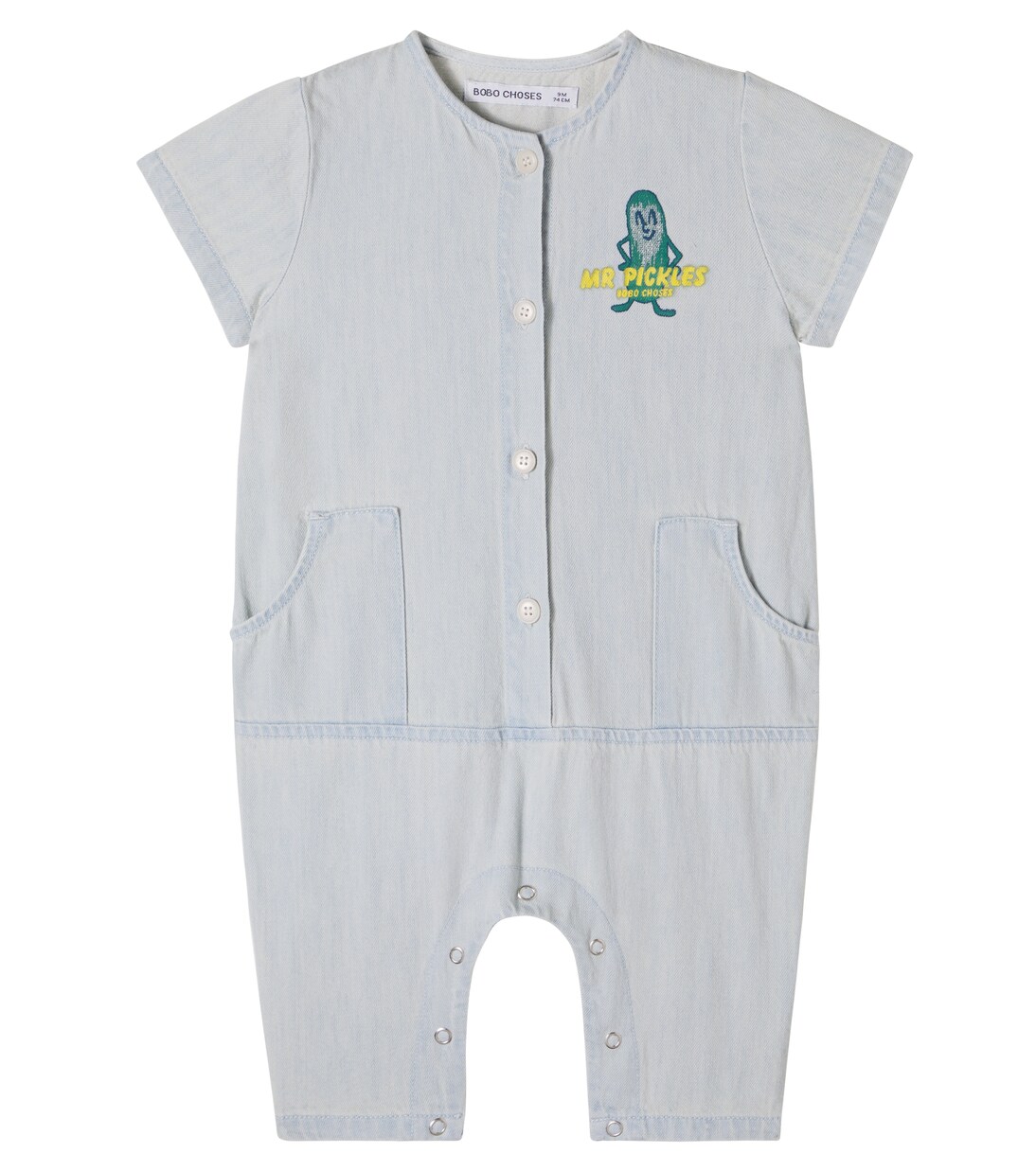Baby Mr Pickles denim playsuit | Bobo Choses