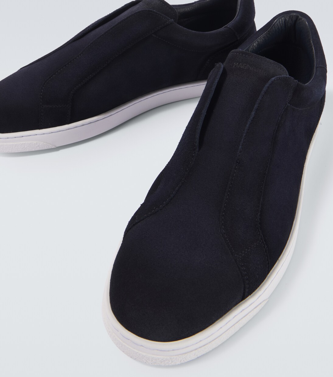 Open suede sneakers | Magnanni