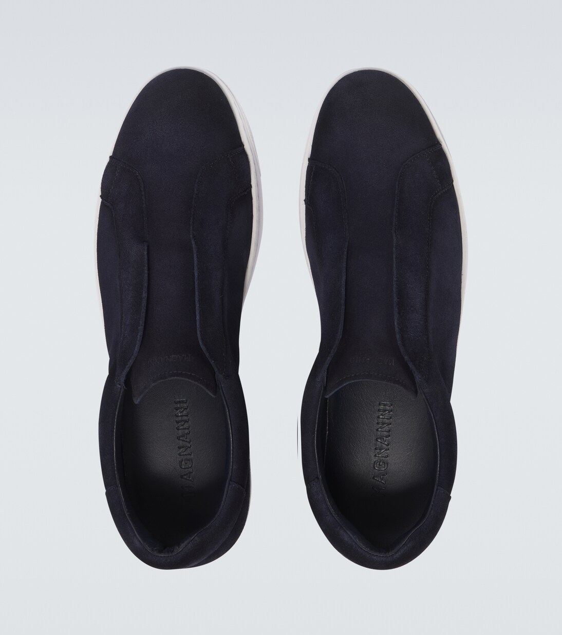 Open suede sneakers | Magnanni