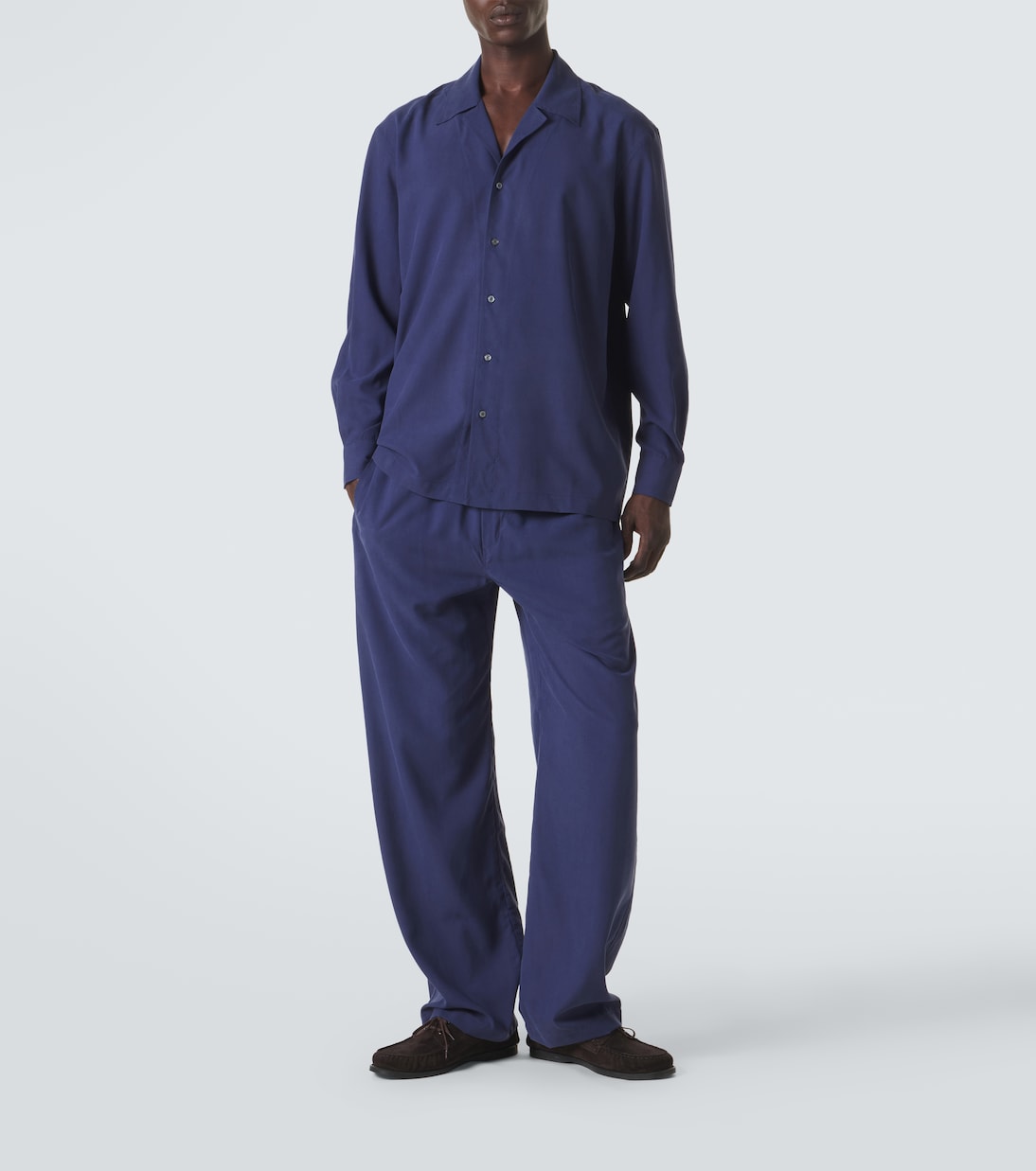 Silk straight pants | Saman Amel