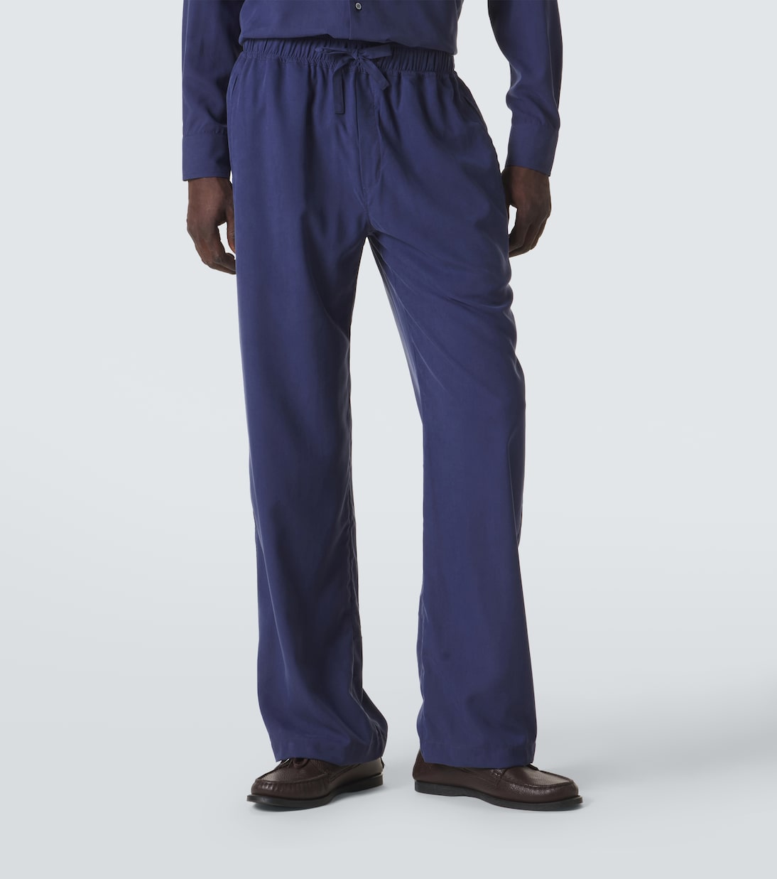 Silk straight pants | Saman Amel