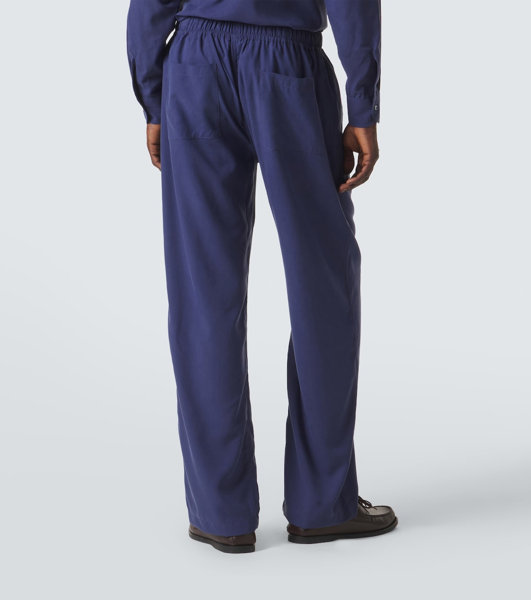 Silk straight pants | Saman Amel