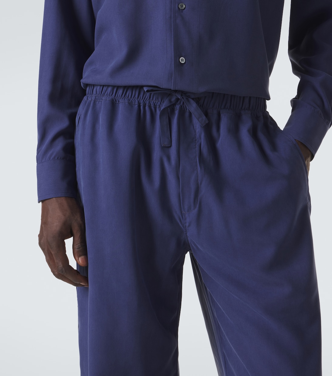 Silk straight pants | Saman Amel