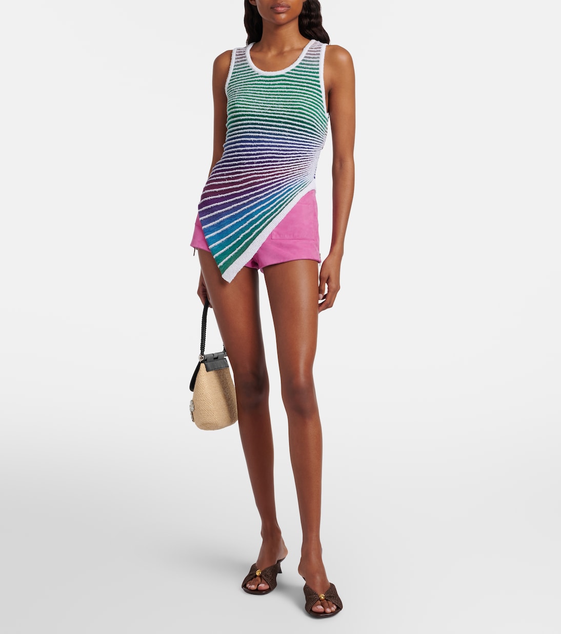 Paula's Ibiza suede shorts | Loewe