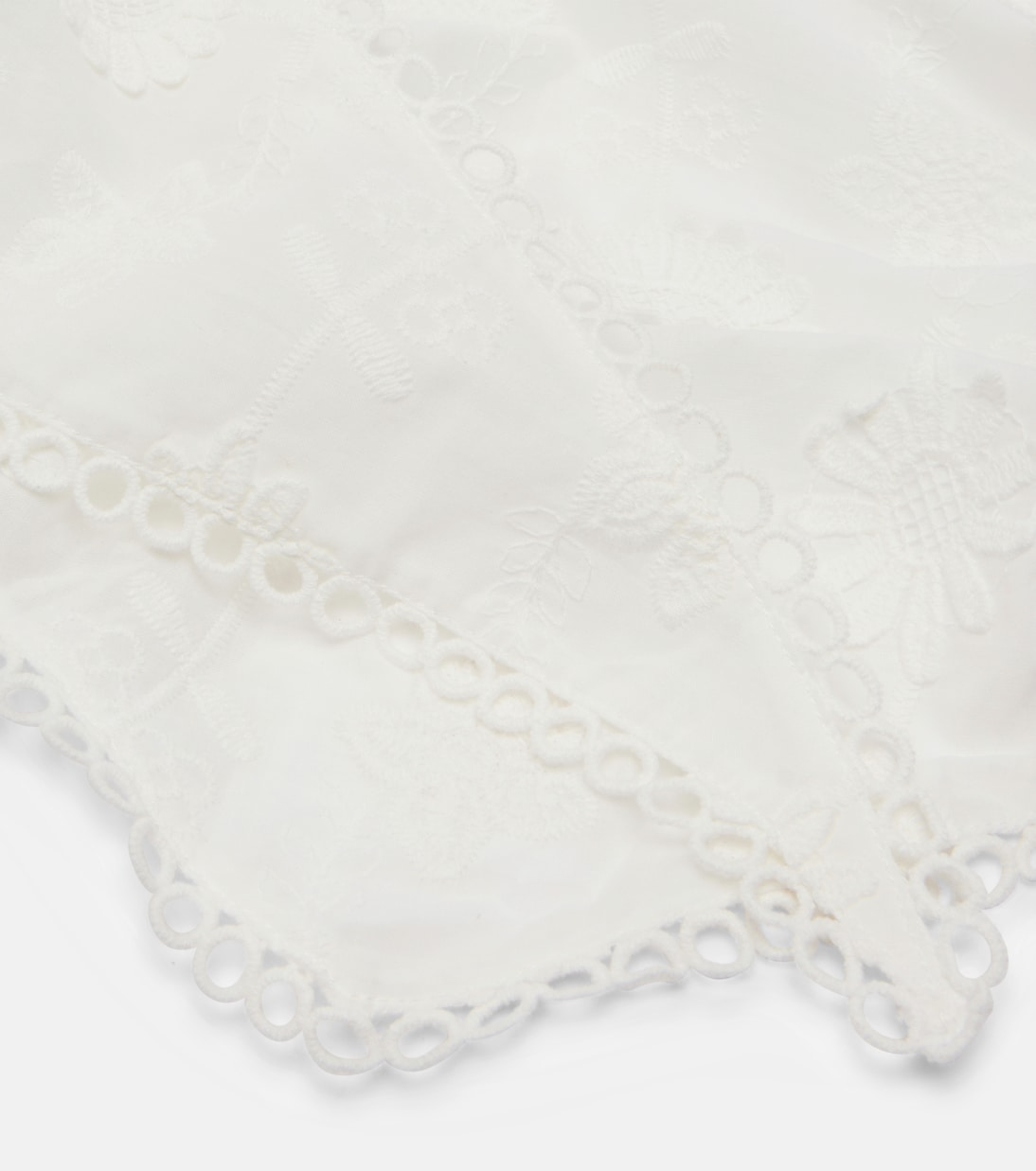 Foulard Aura in cotone con ricamo | Poupette St Barth