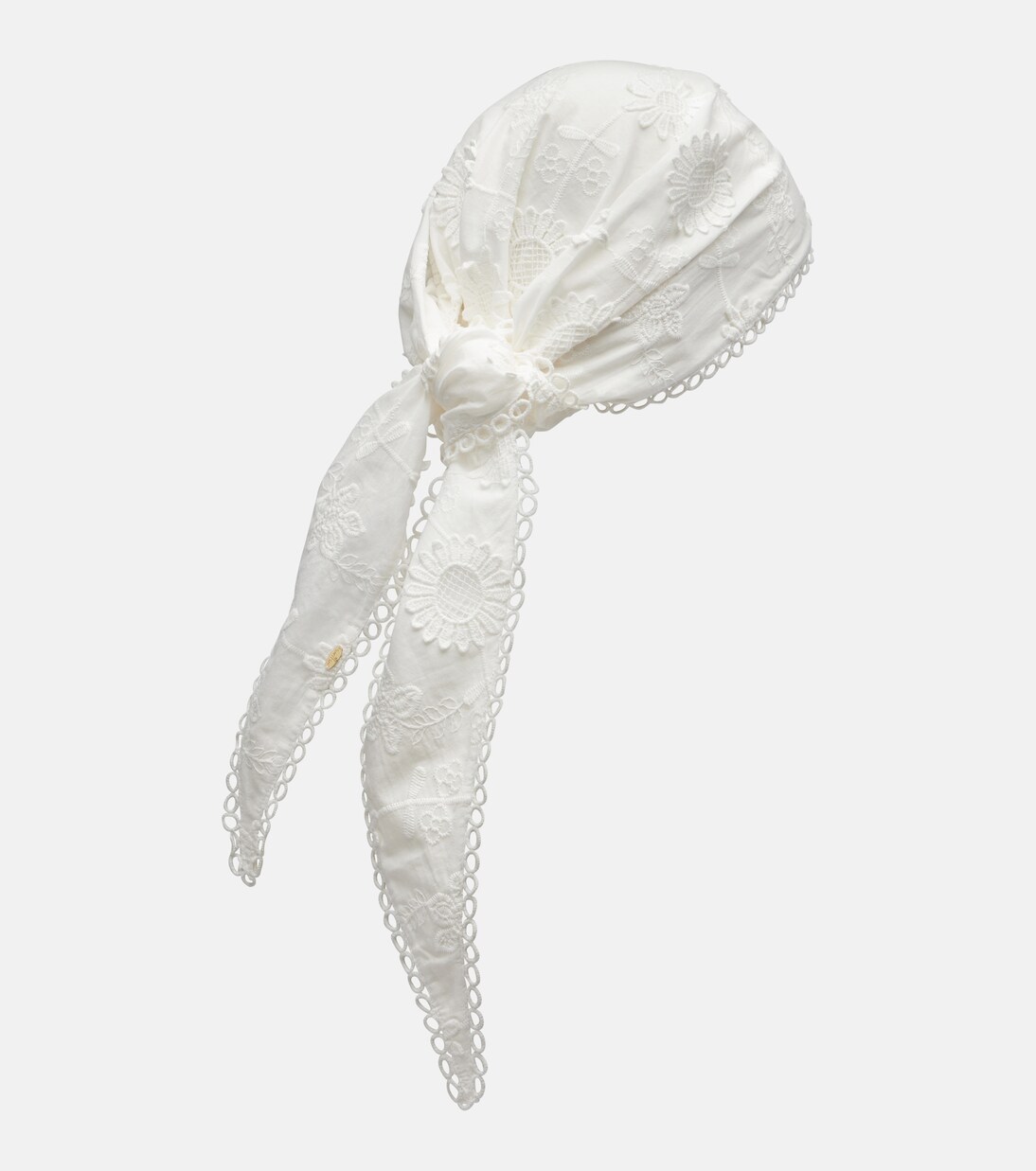 Foulard Aura in cotone con ricamo | Poupette St Barth