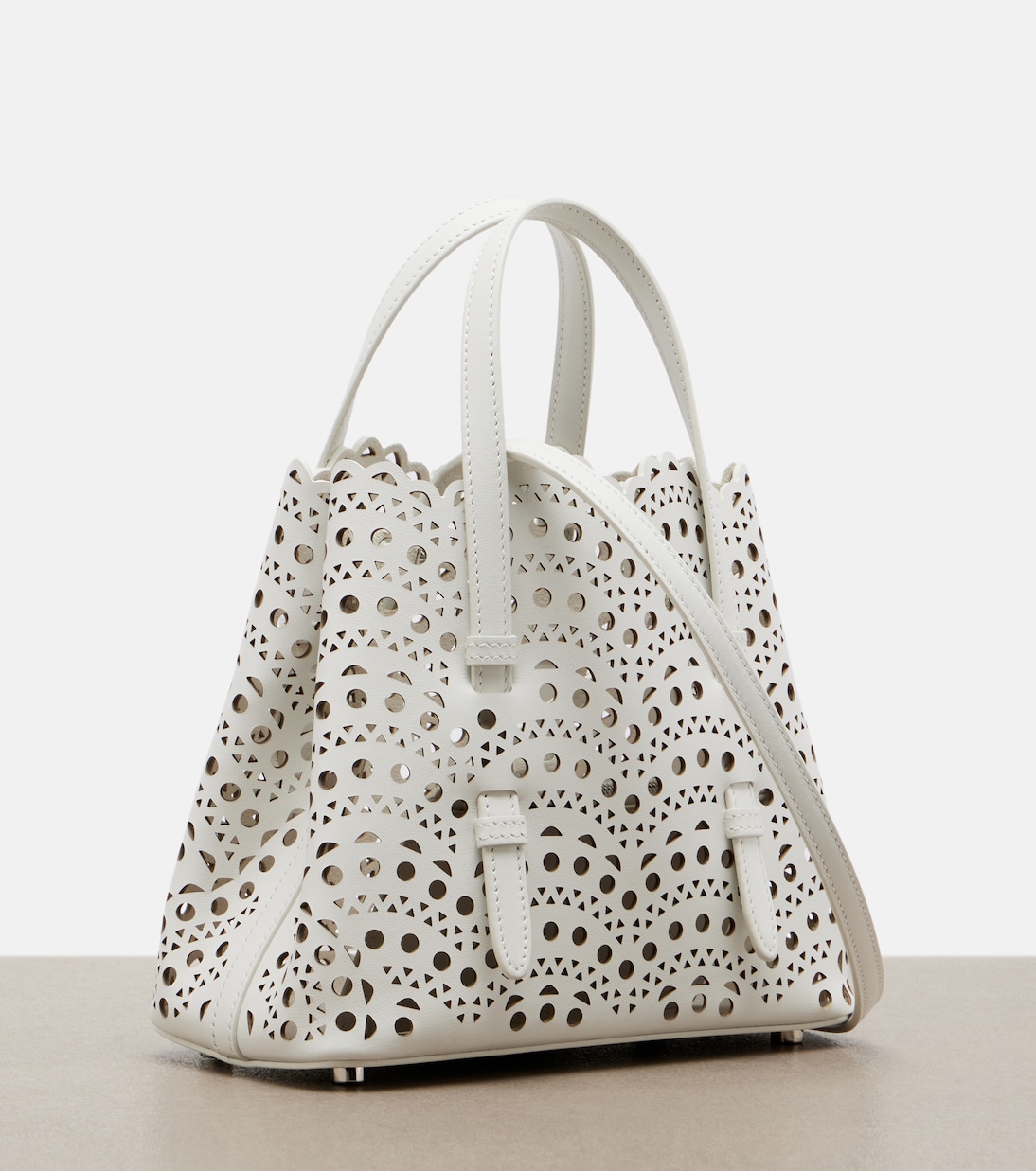 Mina 20 Vienne leather tote bag | Alaïa