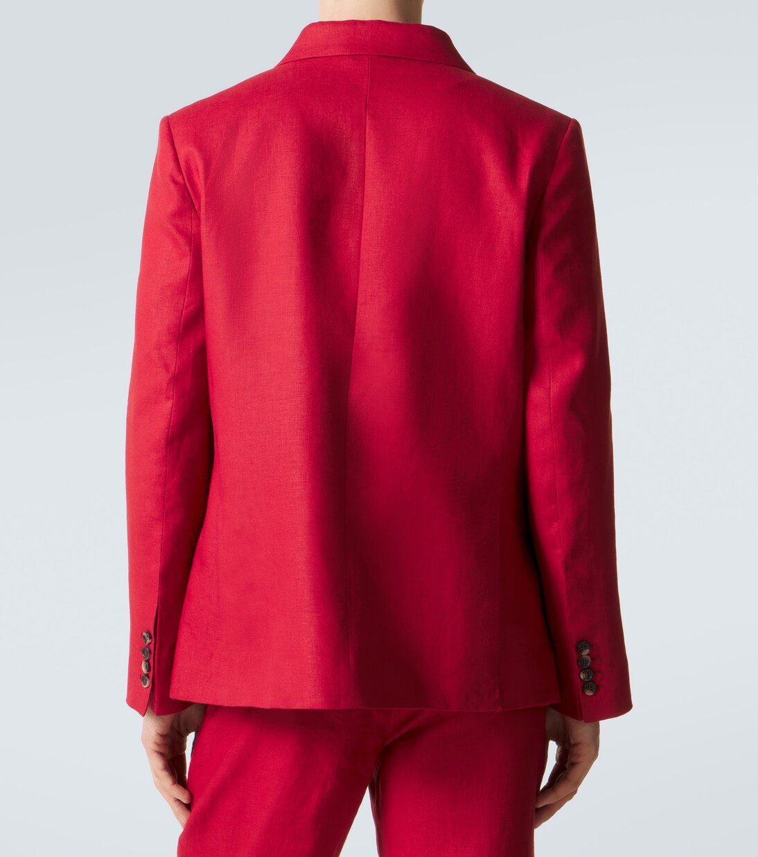 Double-breasted linen blazer | Bode