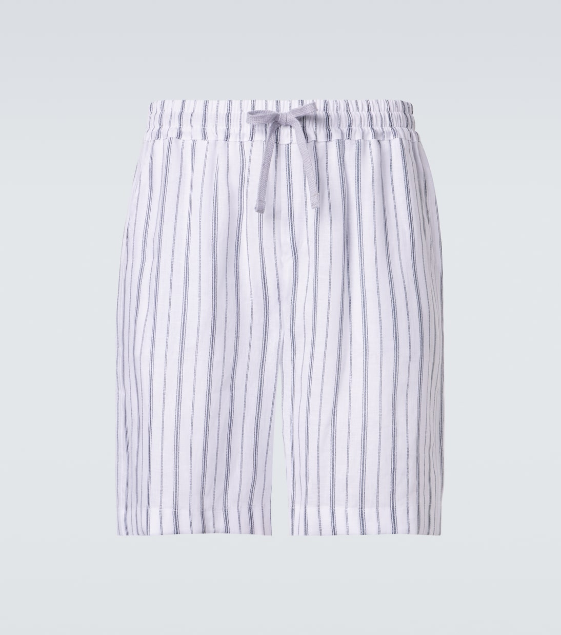 Striped linen Bermuda shorts | Fedeli