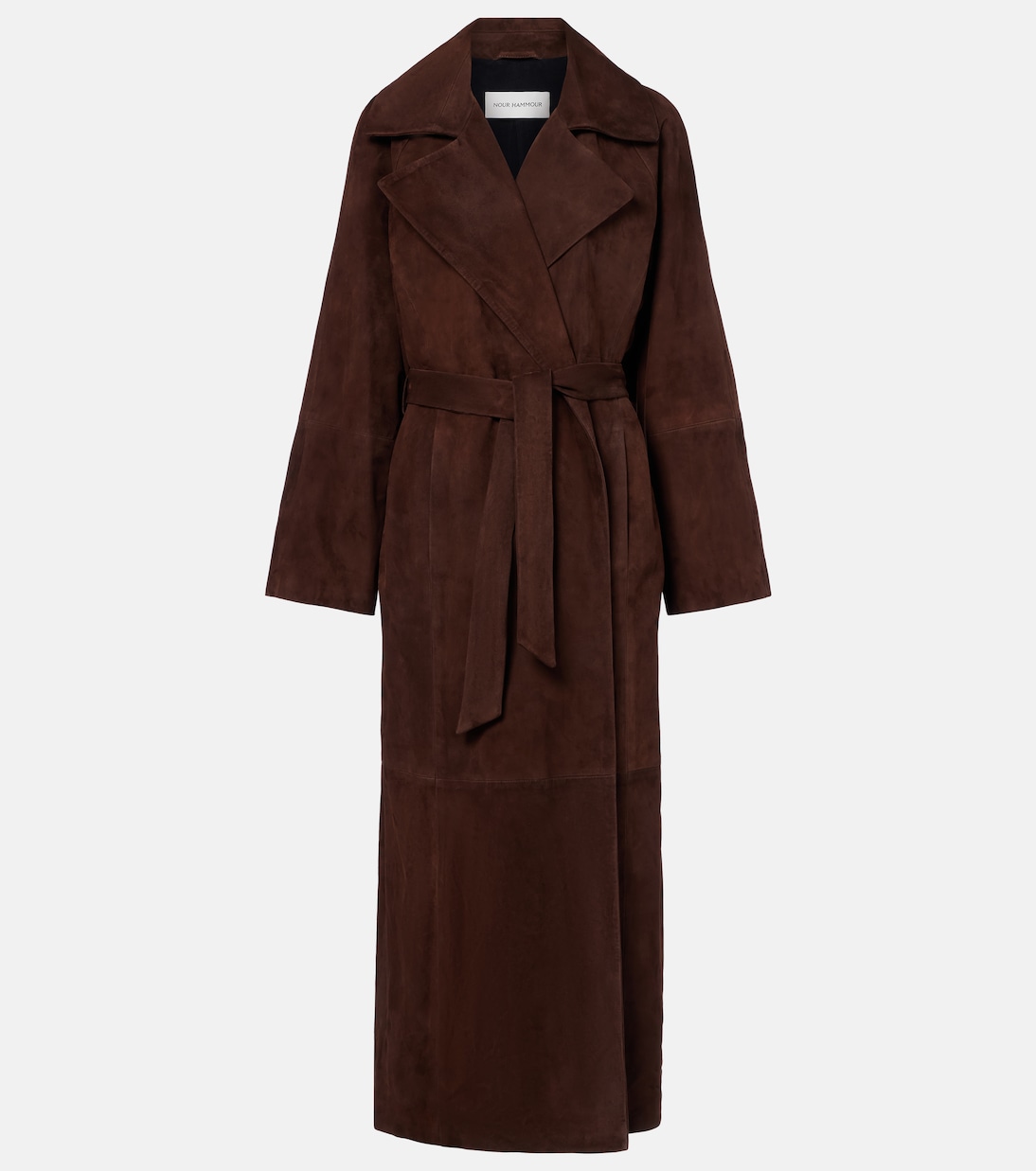 Cappotto Althea in camoscio a portafoglio | Nour Hammour