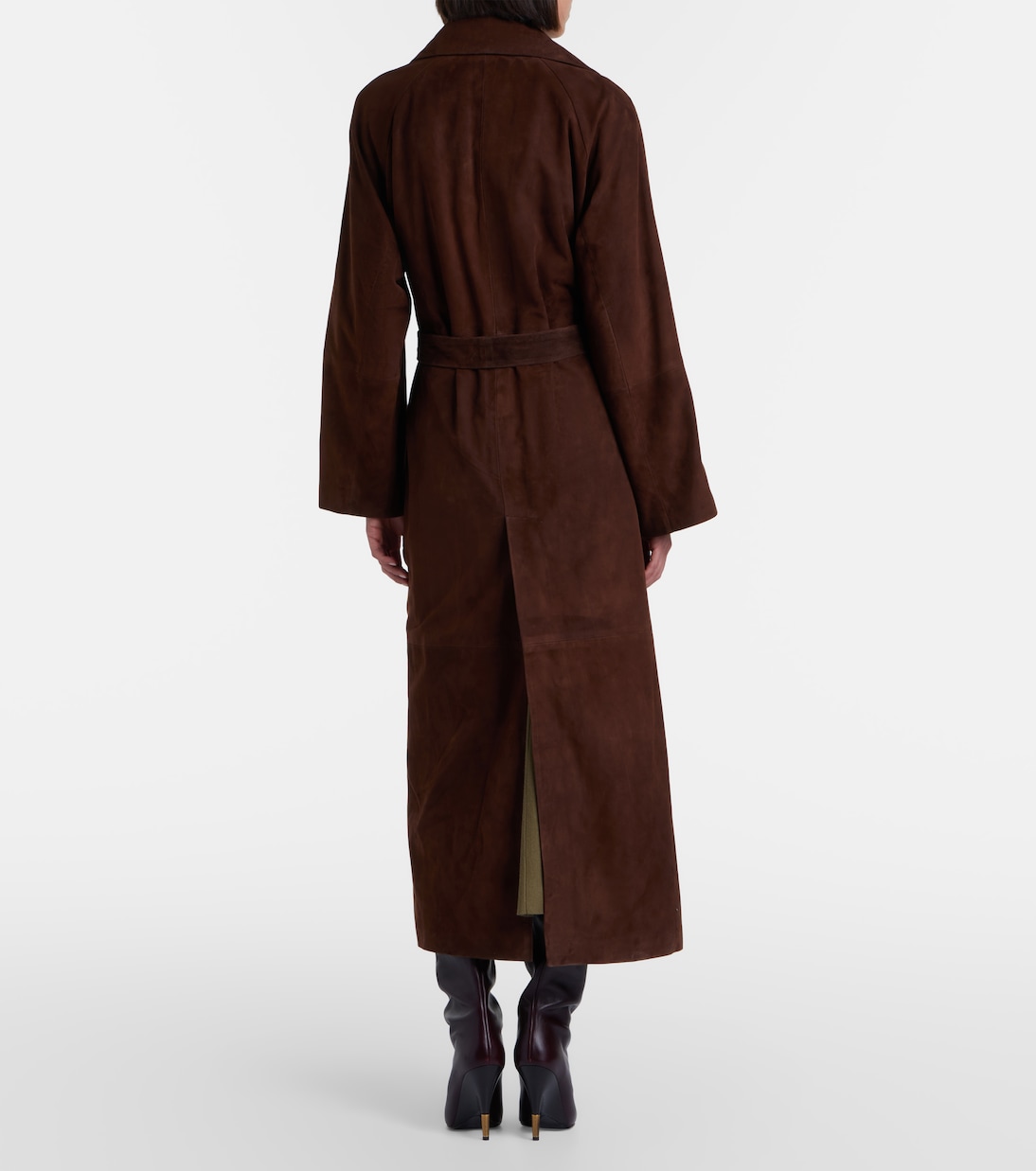Cappotto Althea in camoscio a portafoglio | Nour Hammour