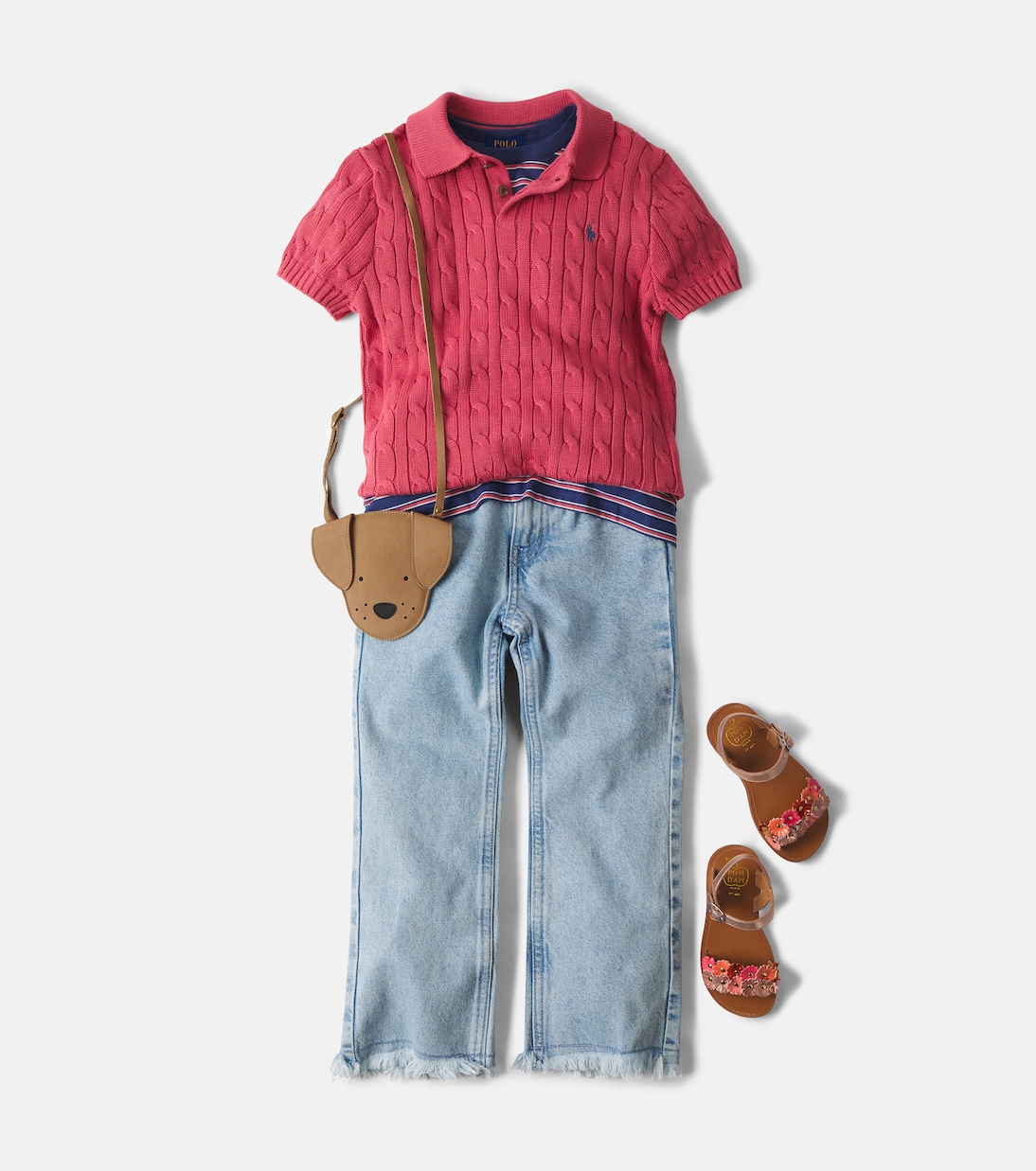 Polopullover aus Baumwolle mit Zopfmuster | Polo Ralph Lauren Kids