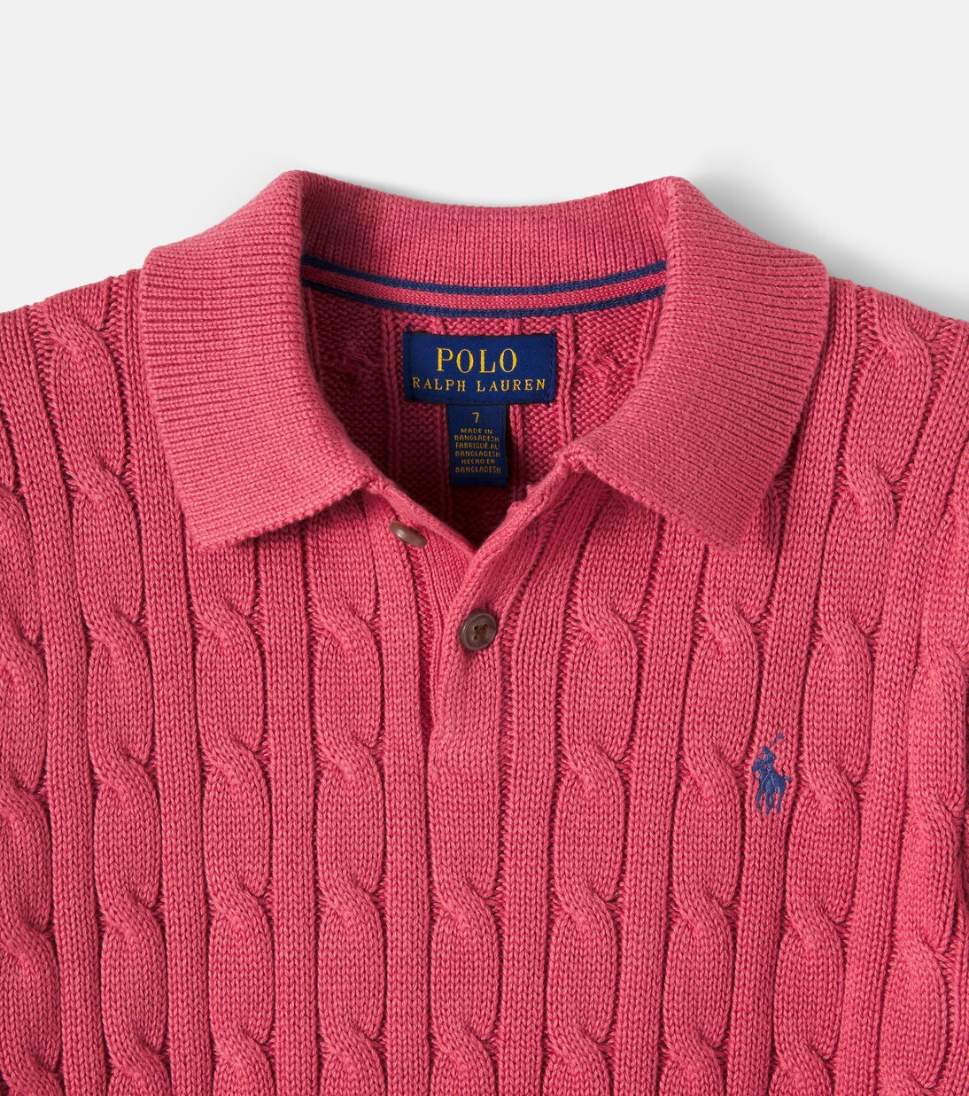 Polopullover aus Baumwolle mit Zopfmuster | Polo Ralph Lauren Kids