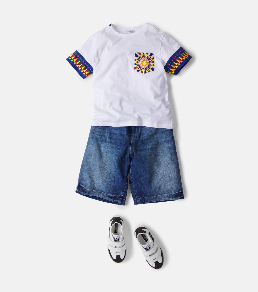 Camiseta Carretto de jersey de algodón | Dolce&Gabbana Kids