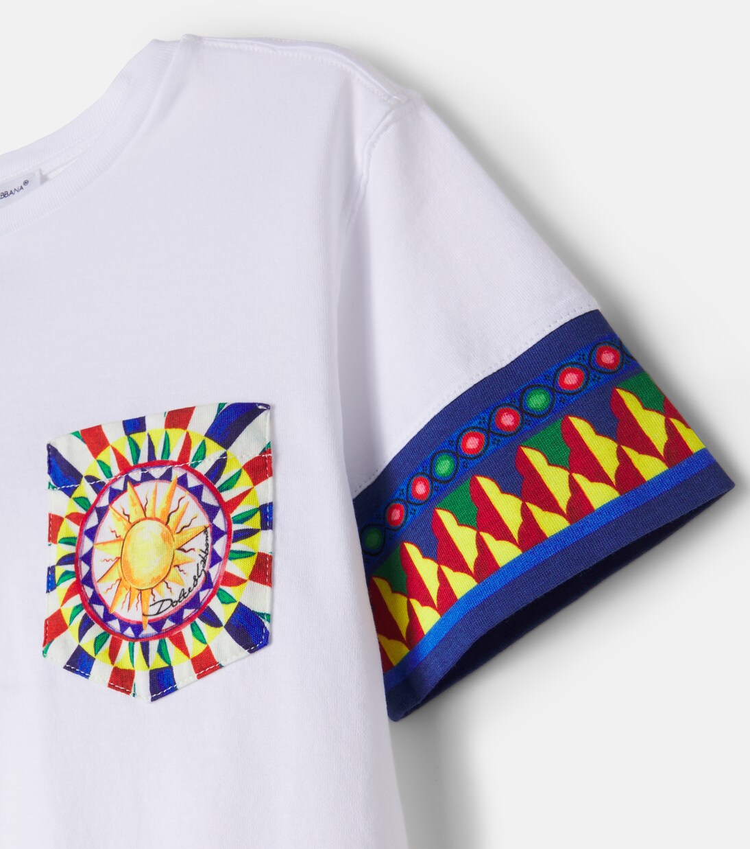 Camiseta Carretto de jersey de algodón | Dolce&Gabbana Kids