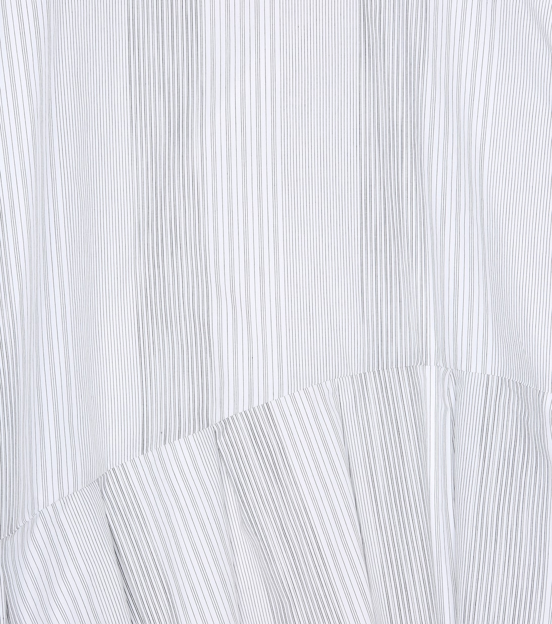 Robe asymétrique rayée en coton | Brunello Cucinelli Kids