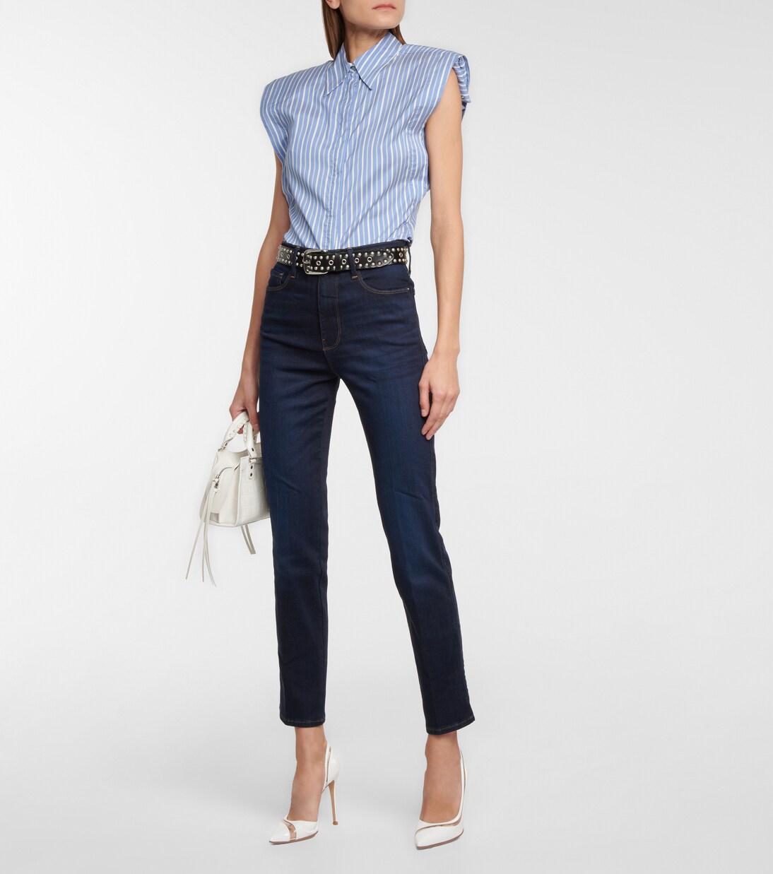 High-Rise Slim Jeans Le Sylvie | Frame