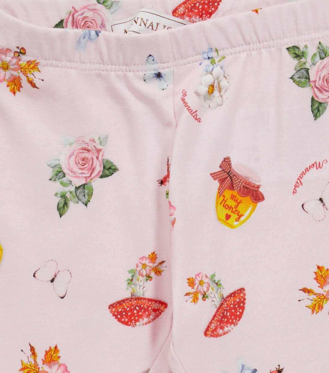 Winter flower printed leggings | Monnalisa