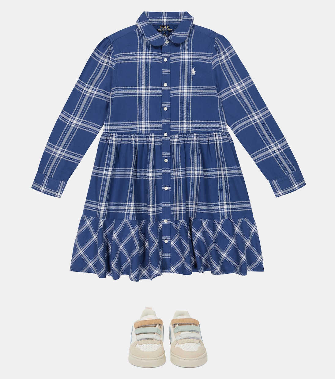 Robe chemise en coton à carreaux | Polo Ralph Lauren Kids