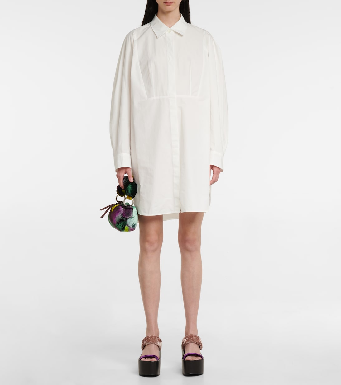 Robe chemise en taffetas | Dries Van Noten