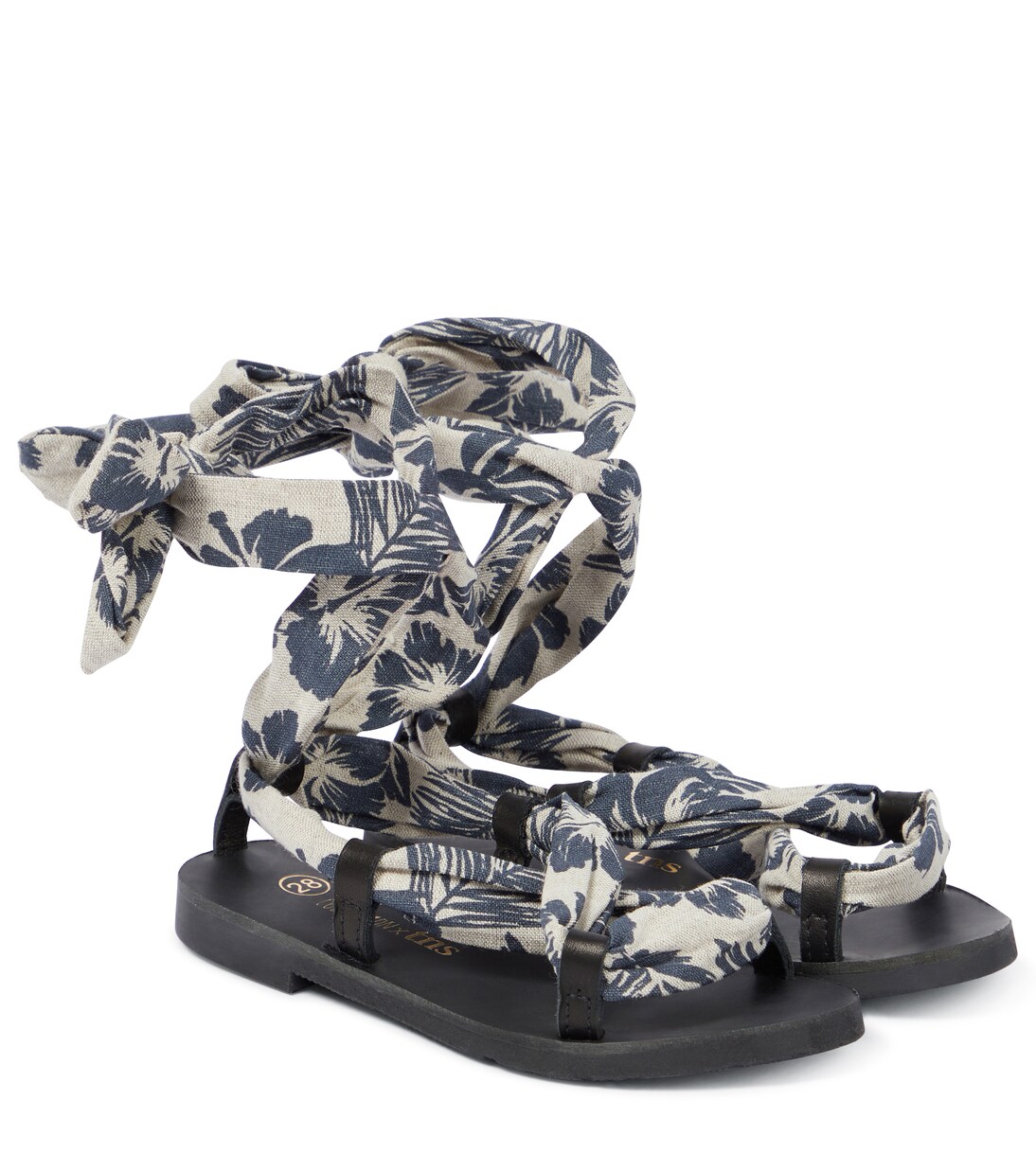 Hibiscus canvas and leather sandals | The New Society