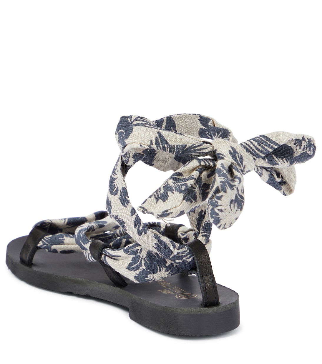 Hibiscus canvas and leather sandals | The New Society