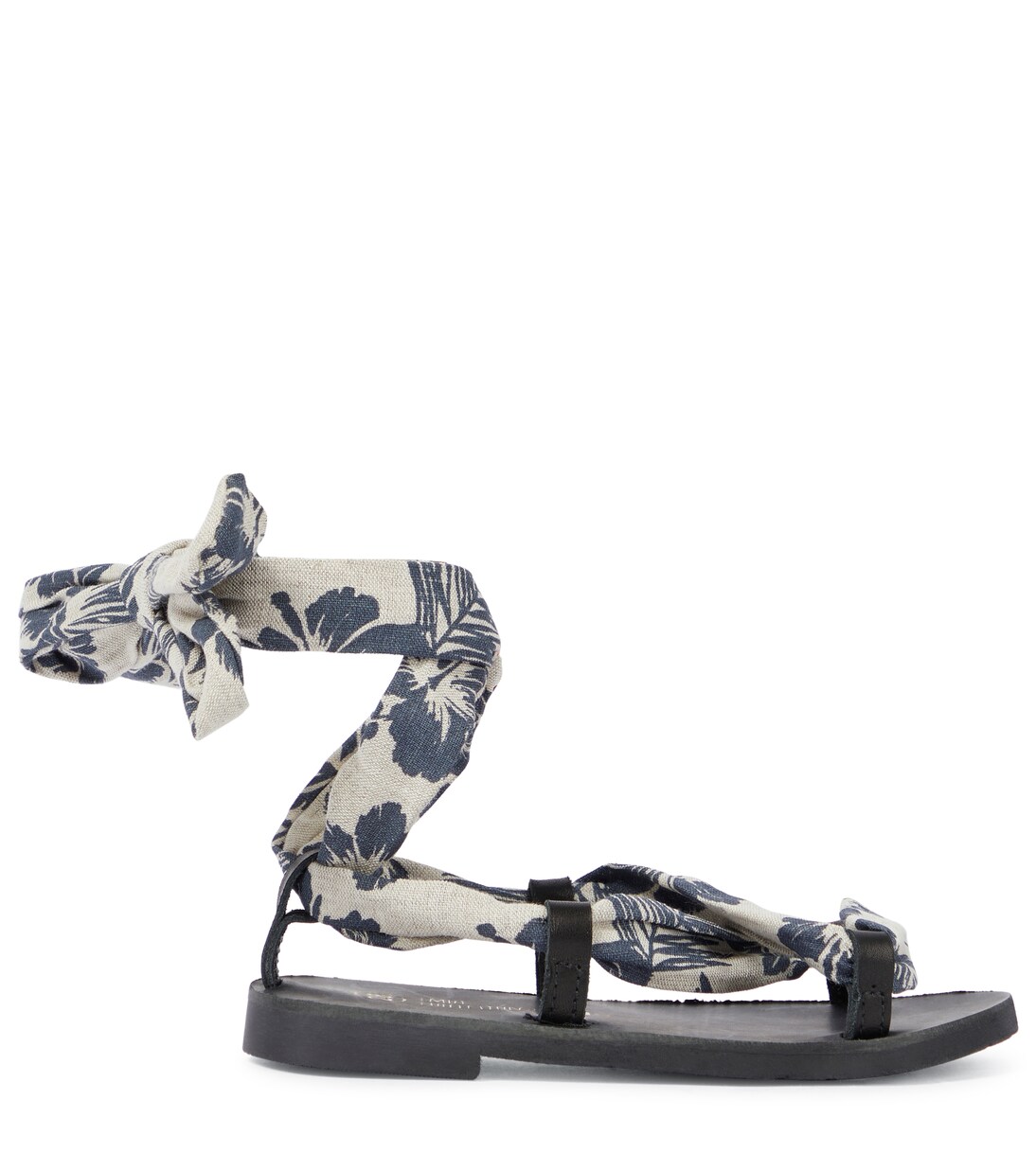 Hibiscus canvas and leather sandals | The New Society