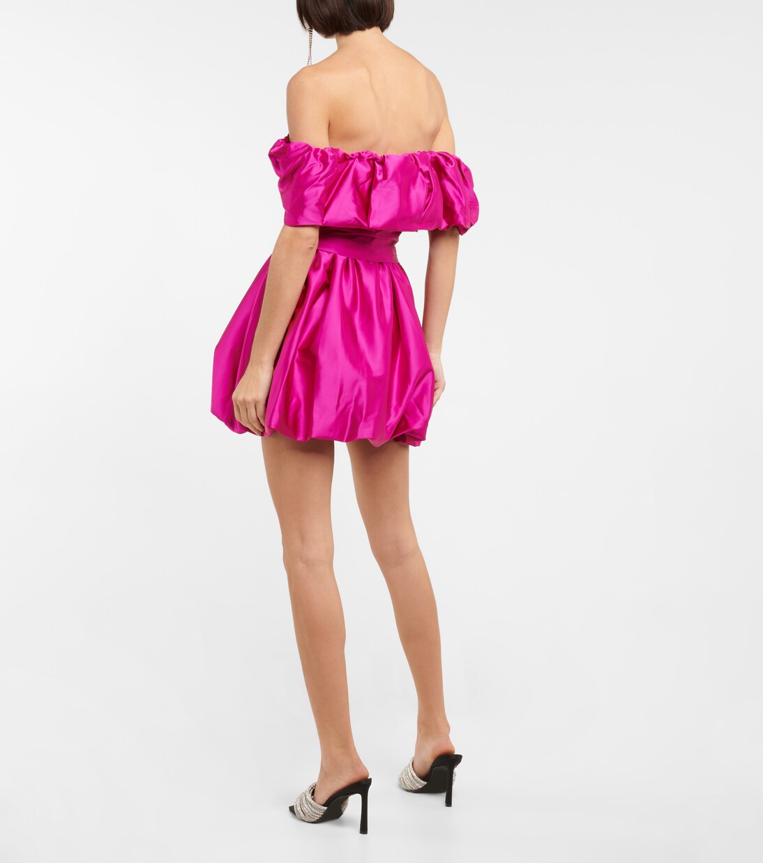 Robe Astoria en satin à encolure bardot | Simkhai