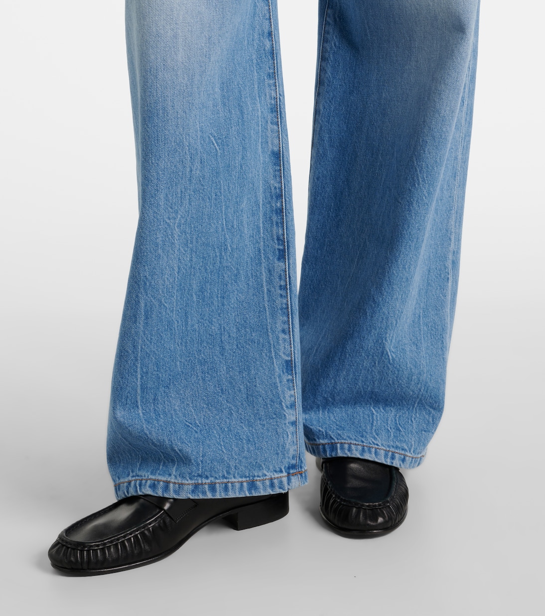 Eglitta mid-rise wide-leg jeans | The Row