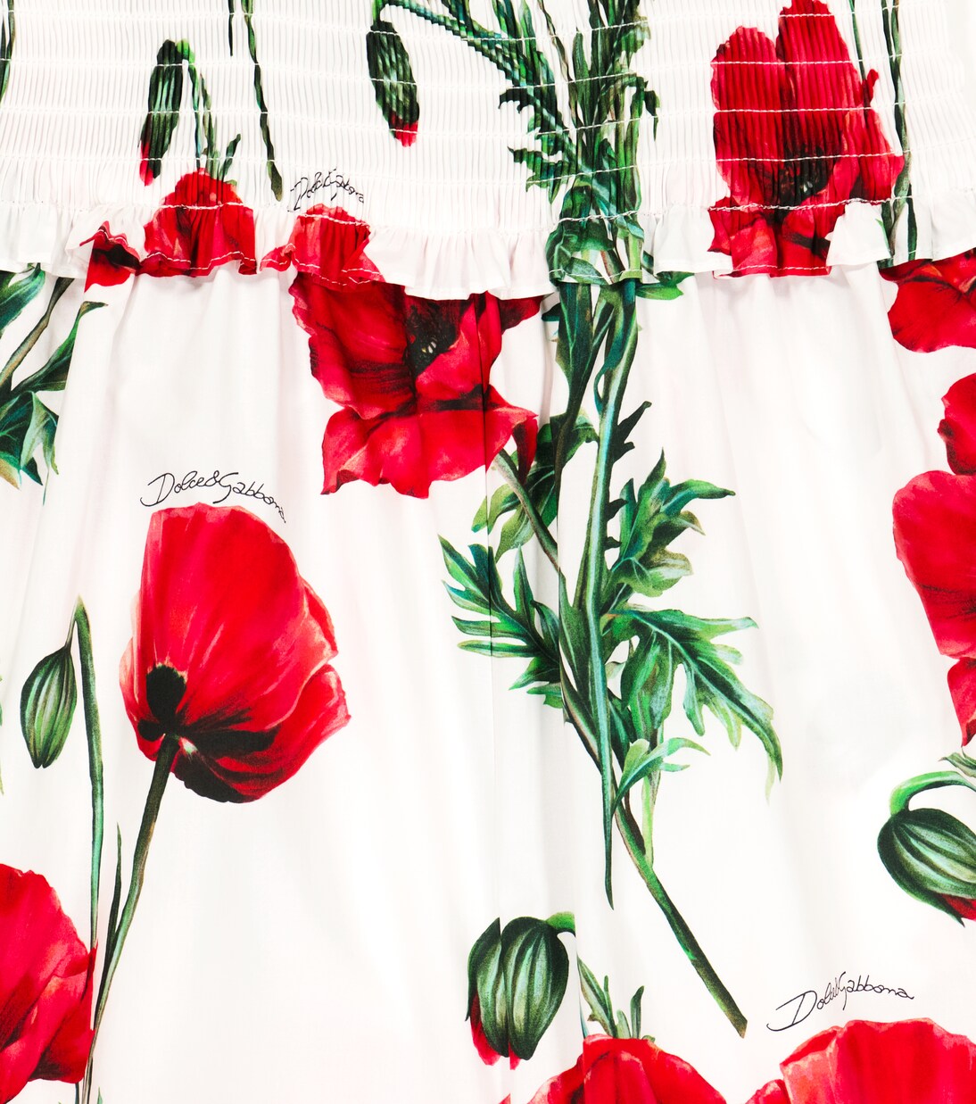 Floral cotton jumpsuit | Dolce&Gabbana Kids