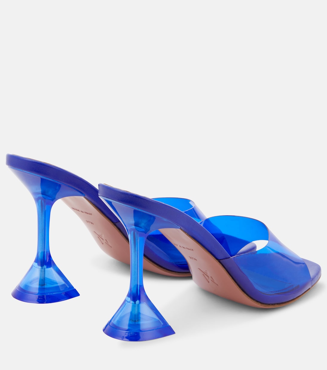 Pantoletten Lupita mit Leder | Amina Muaddi