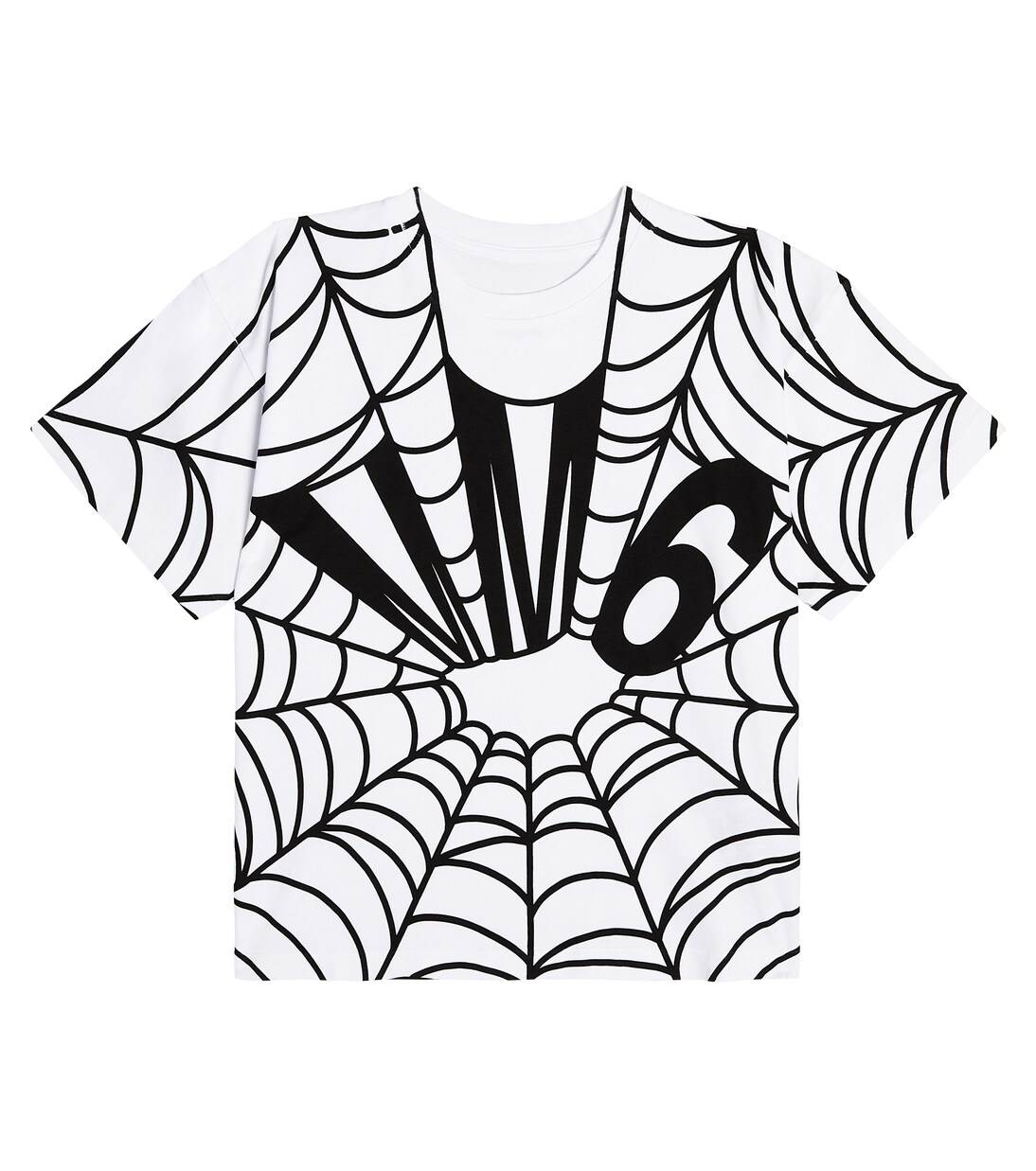 Printed cotton jersey T-shirt | MM6 Maison Margiela Kids